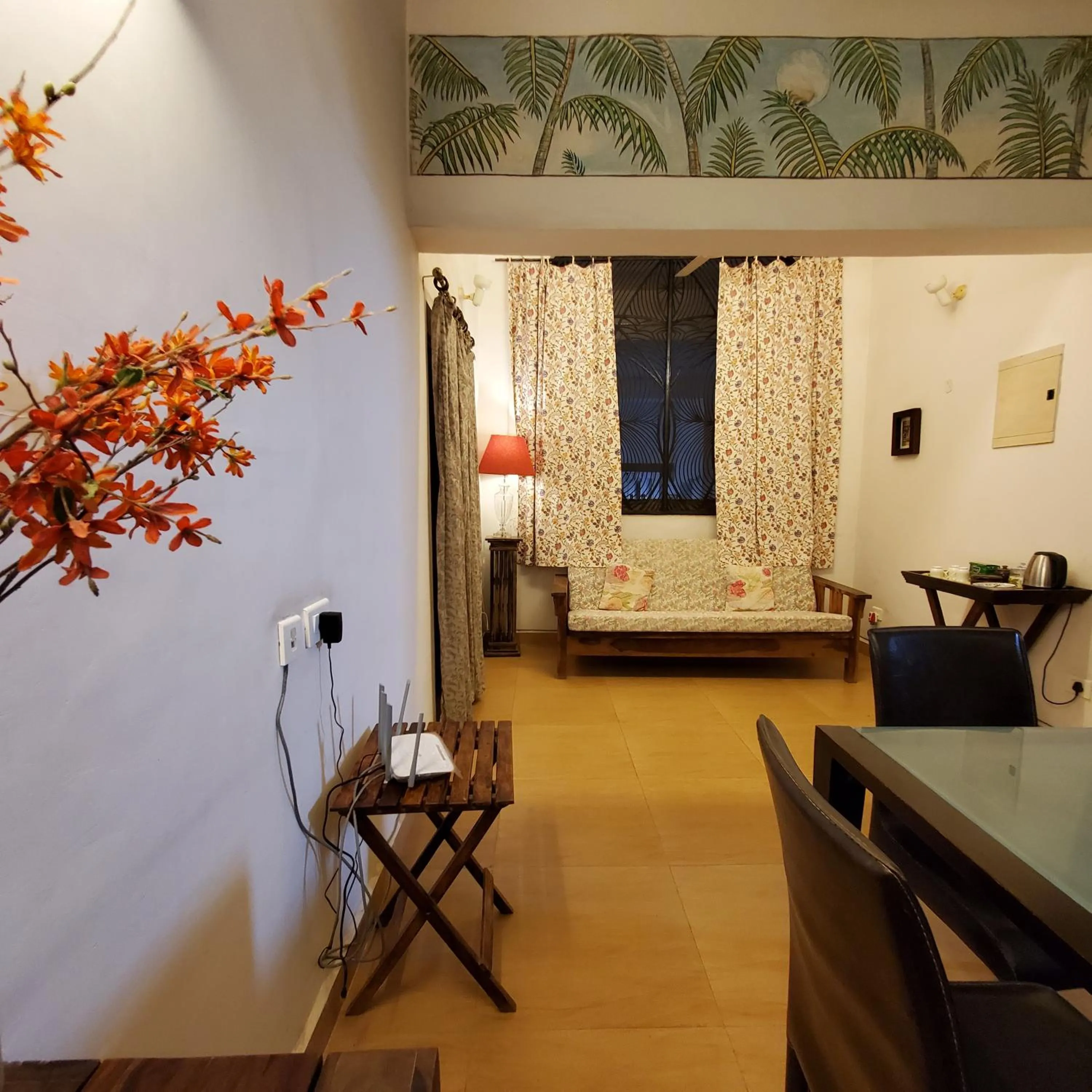 Living room, Bed in Kariappa House