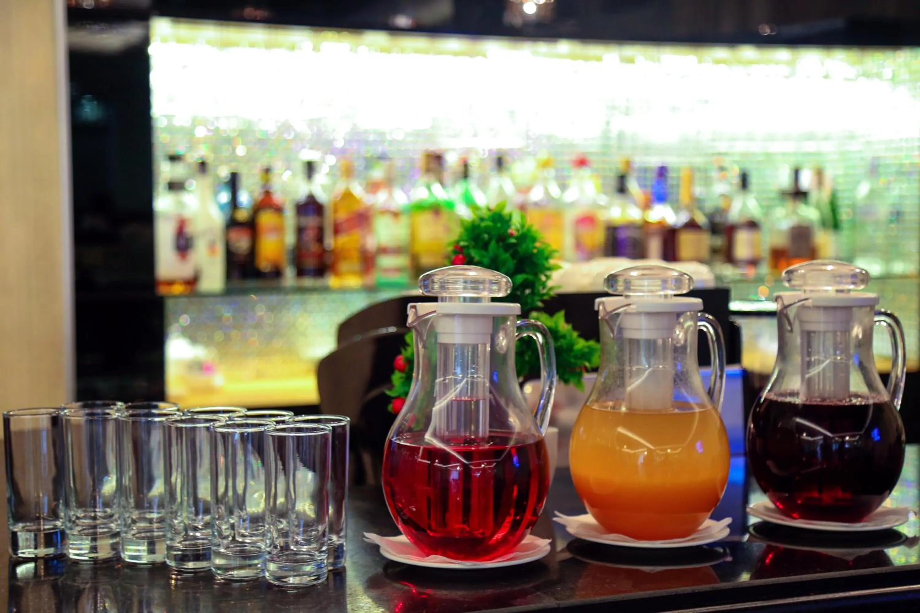 American breakfast in City Hotel Bishkek