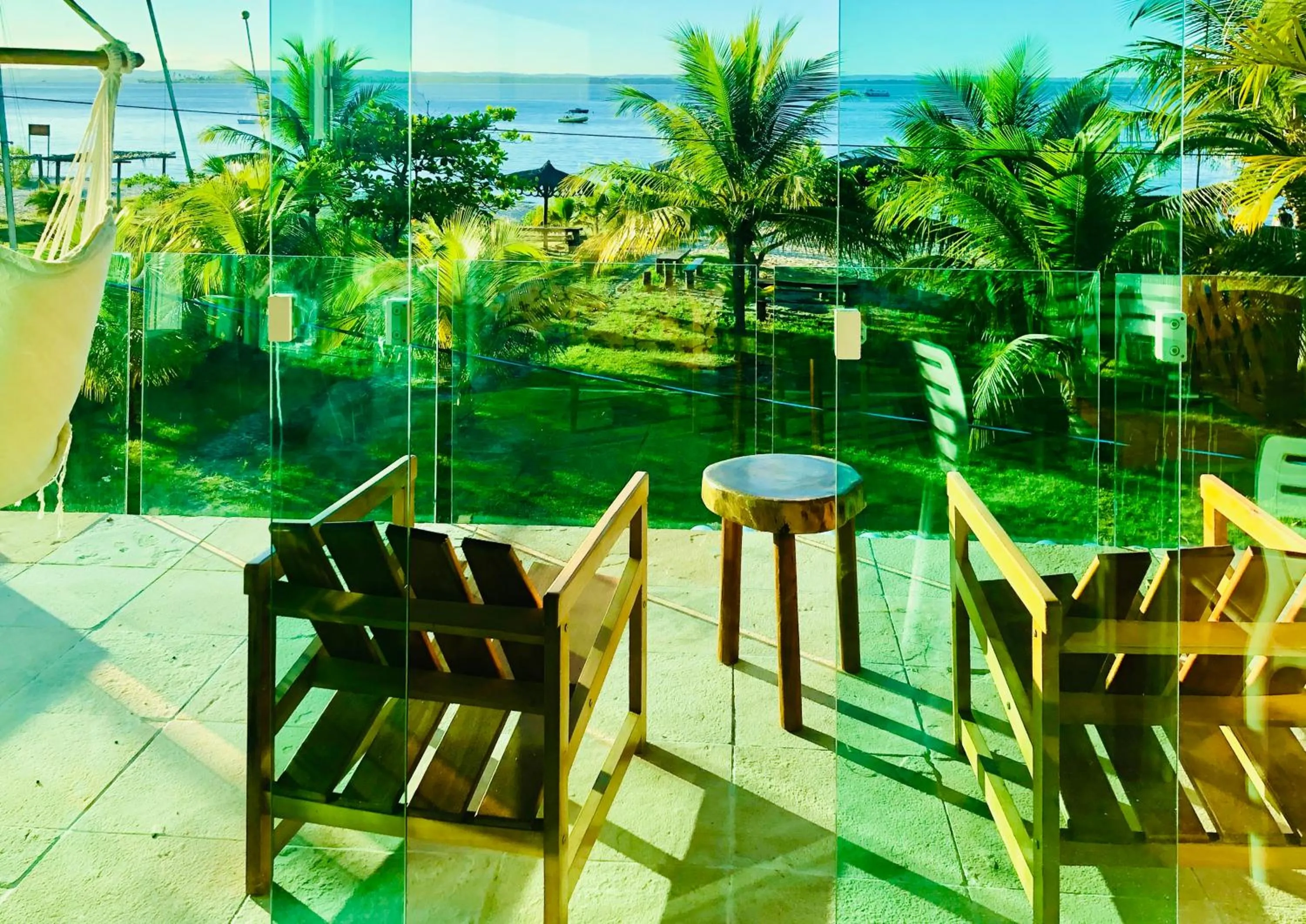 Balcony/Terrace in Bella Gamboa Casa da Praia - Praia da Argila - Gamboa -