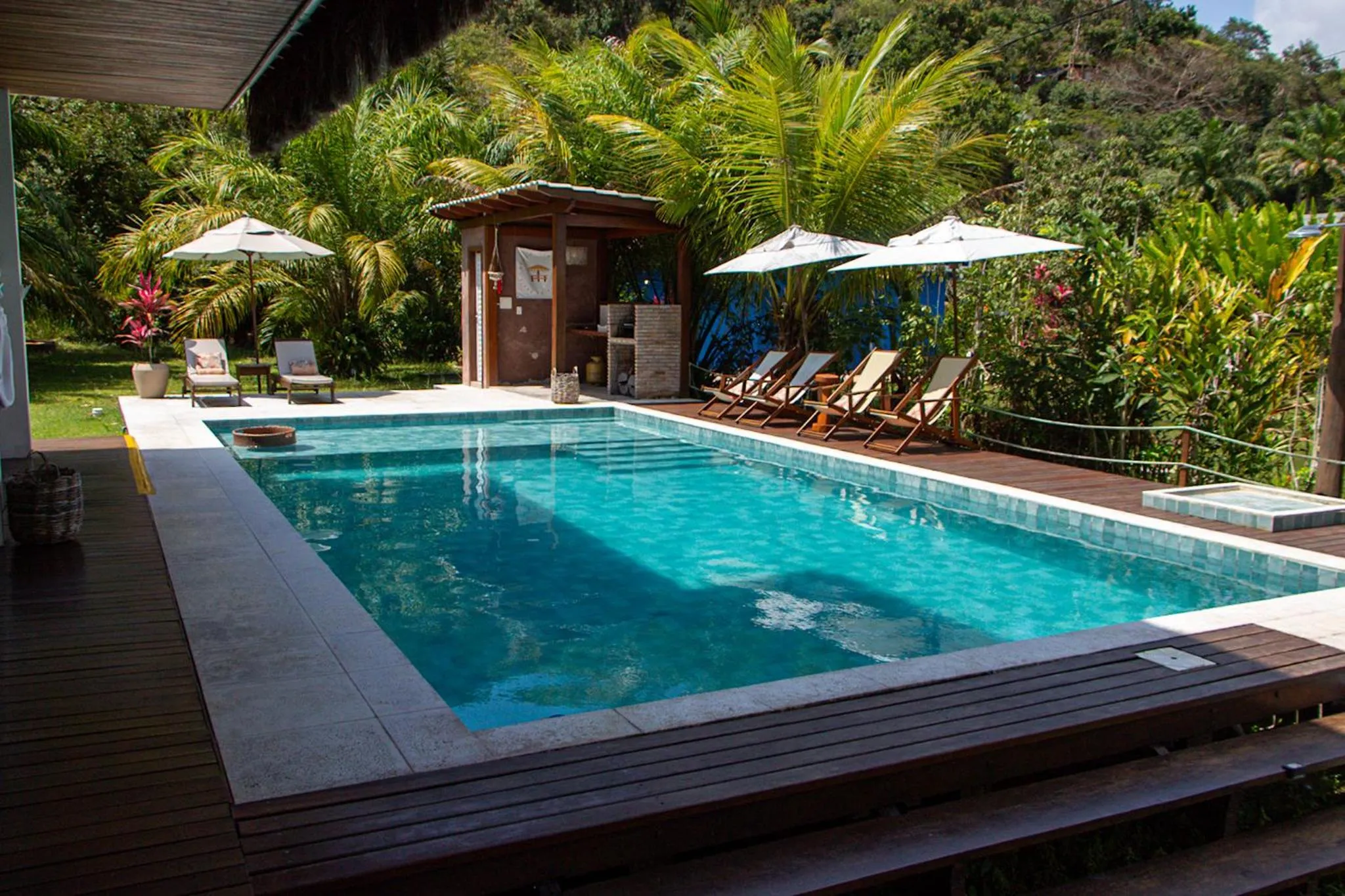 Pool view in Bella Gamboa Casa da Praia - Praia da Argila - Gamboa -