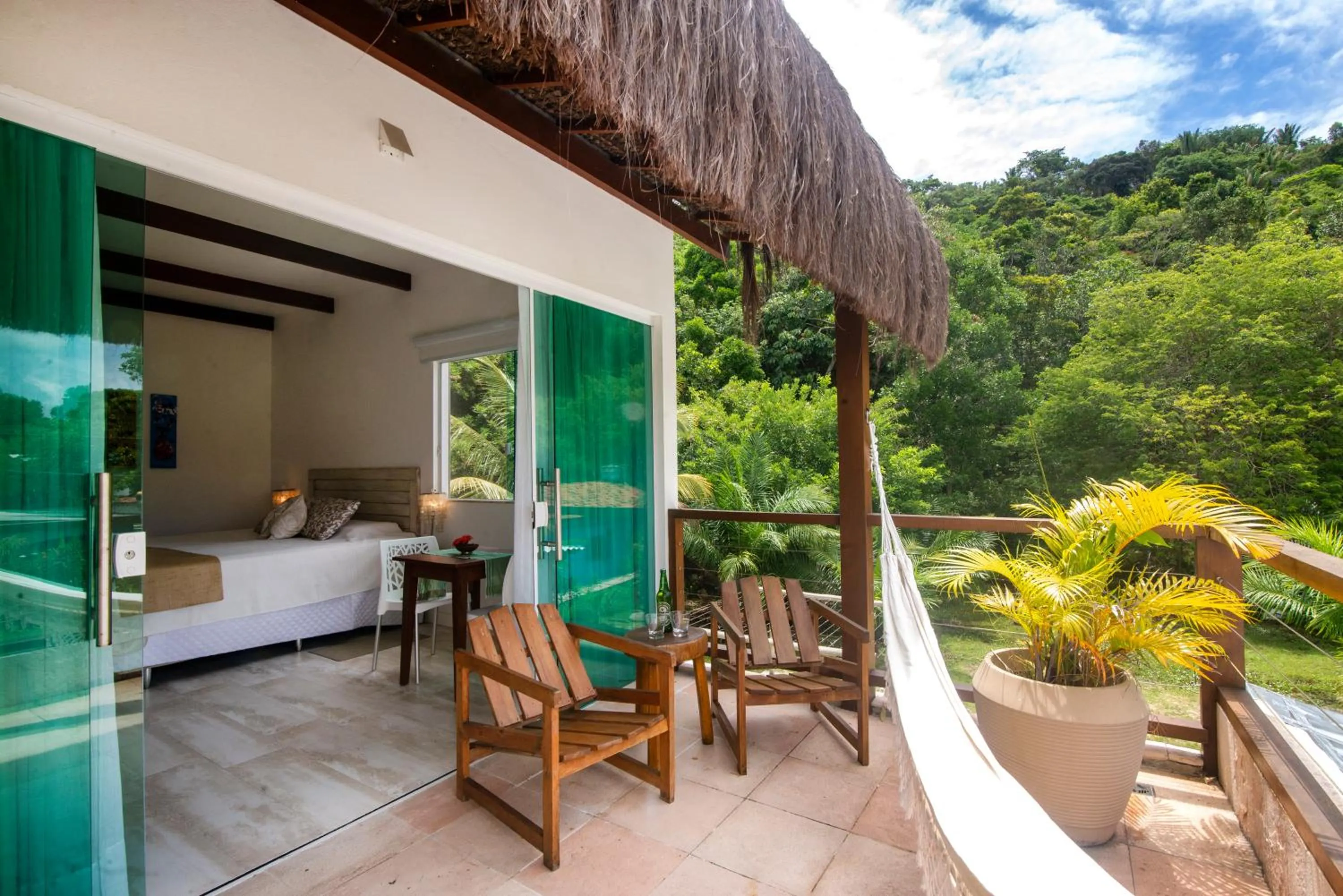 Balcony/Terrace in Bella Gamboa Casa da Praia - Praia da Argila - Gamboa -
