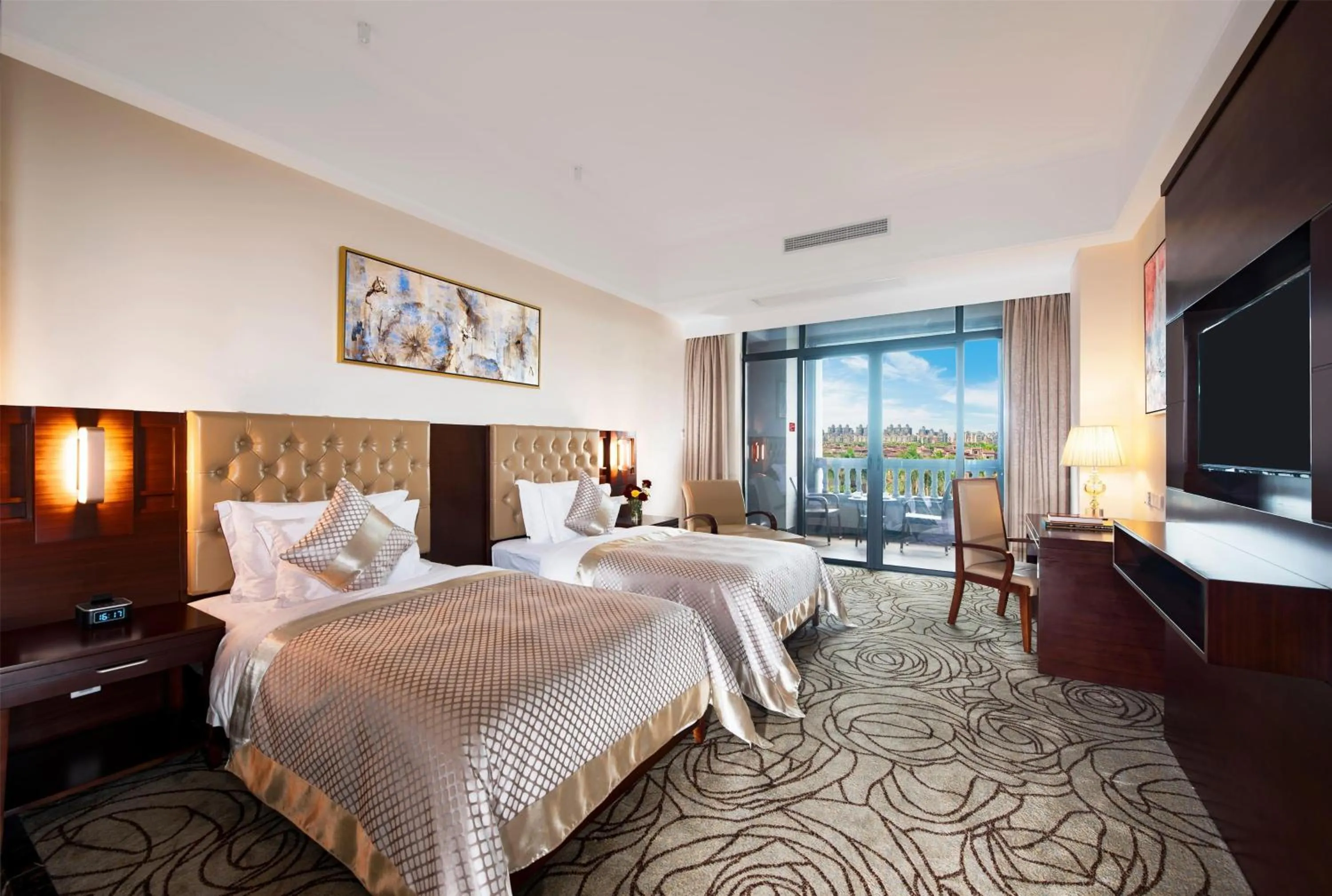 Photo of the whole room, Bed in Wyndham Garden Haikou South