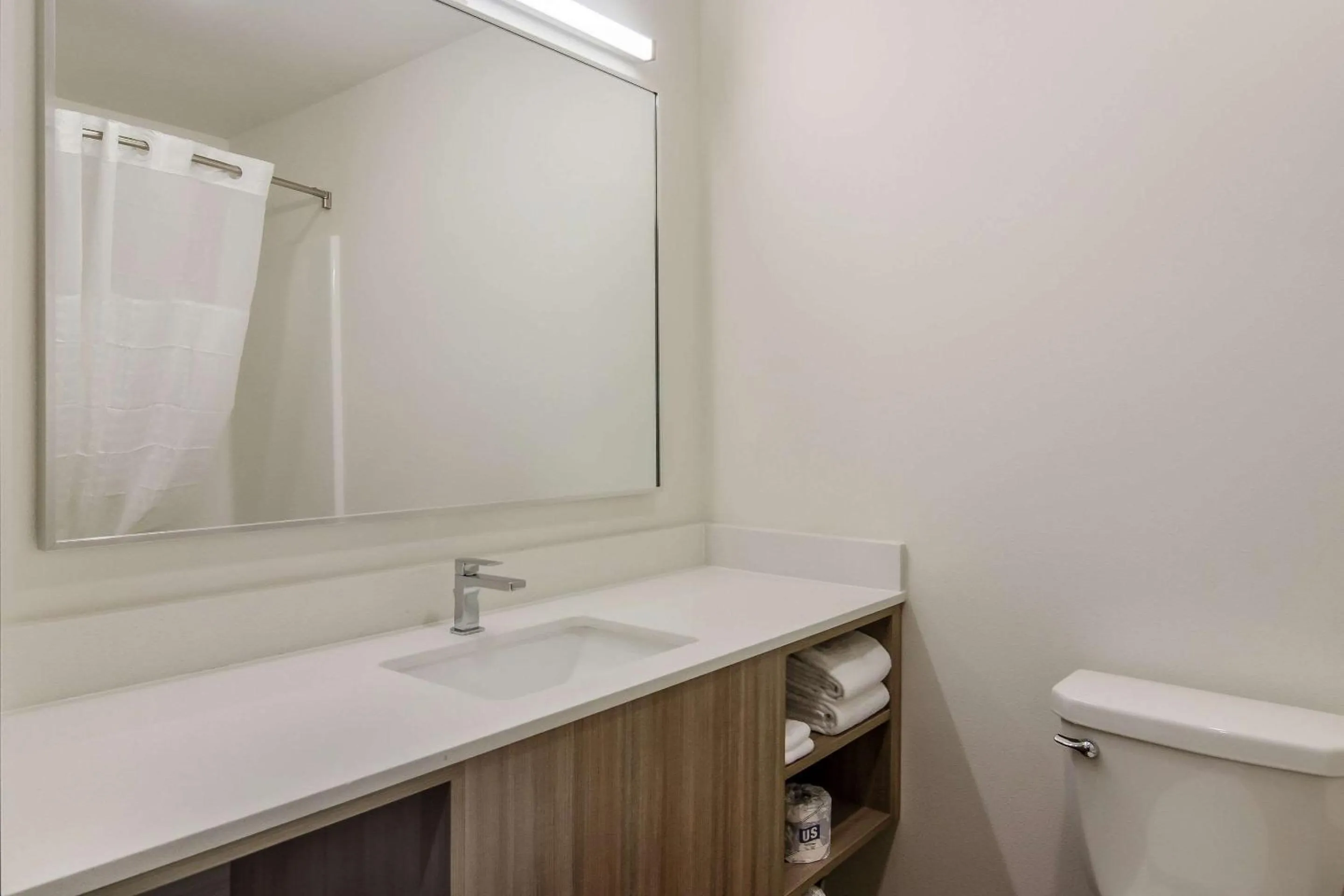 Bathroom in WoodSpring Suites Tacoma - Lakewood