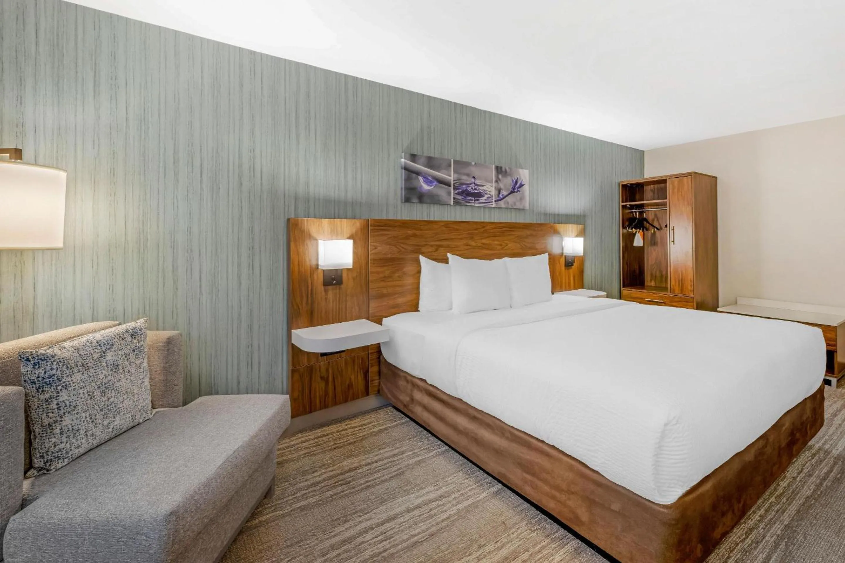 Bedroom, Bed in Sleep Inn Oakbrook Terrace - Chicago