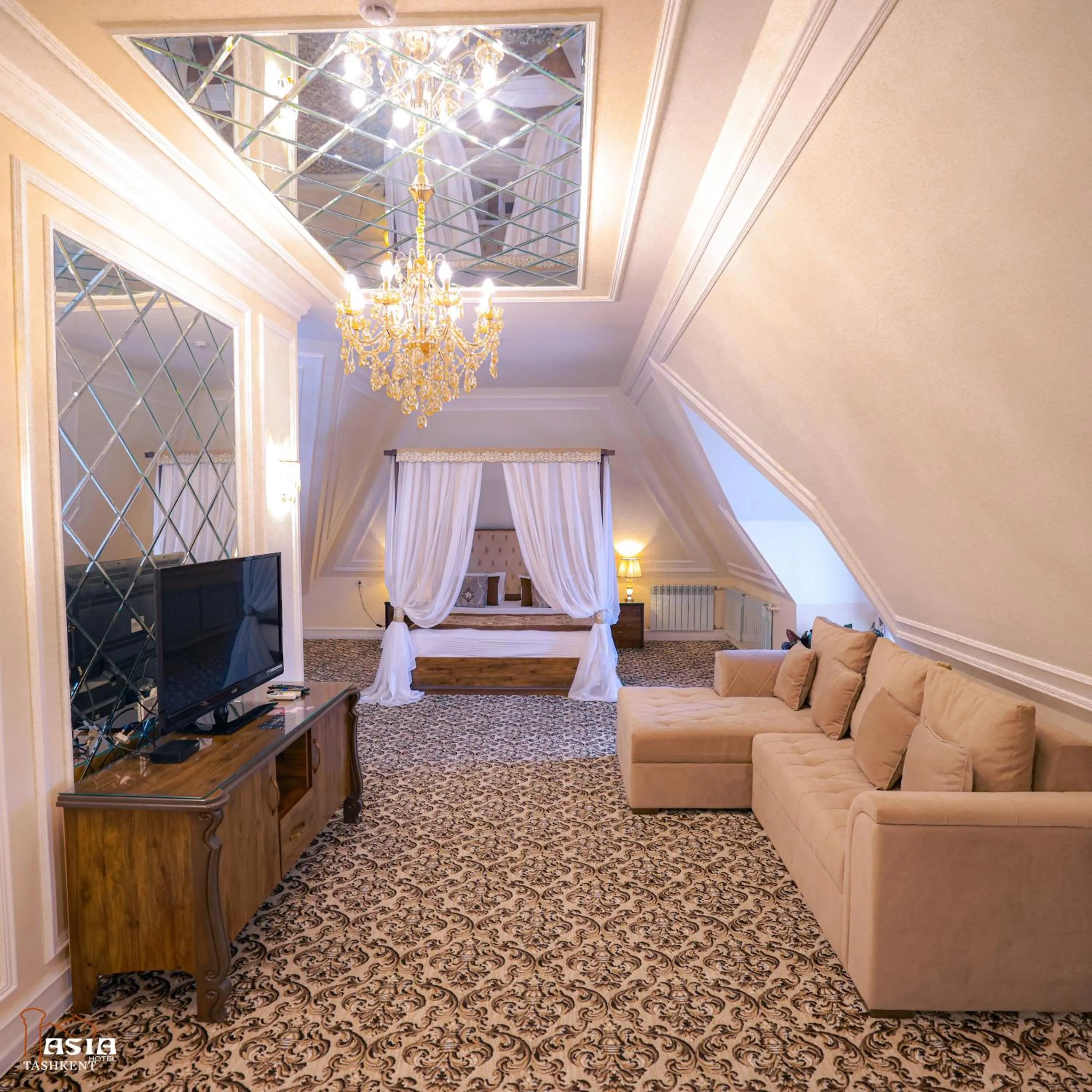 Bed in Asia Tashkent Hotel