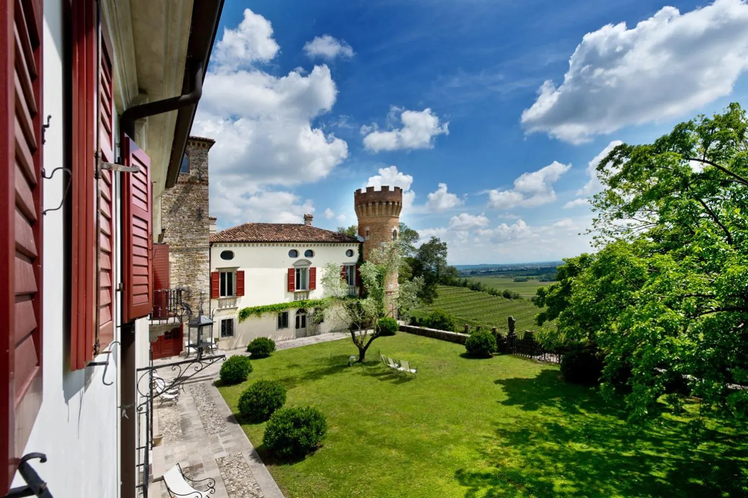 Garden view in Castello di Buttrio