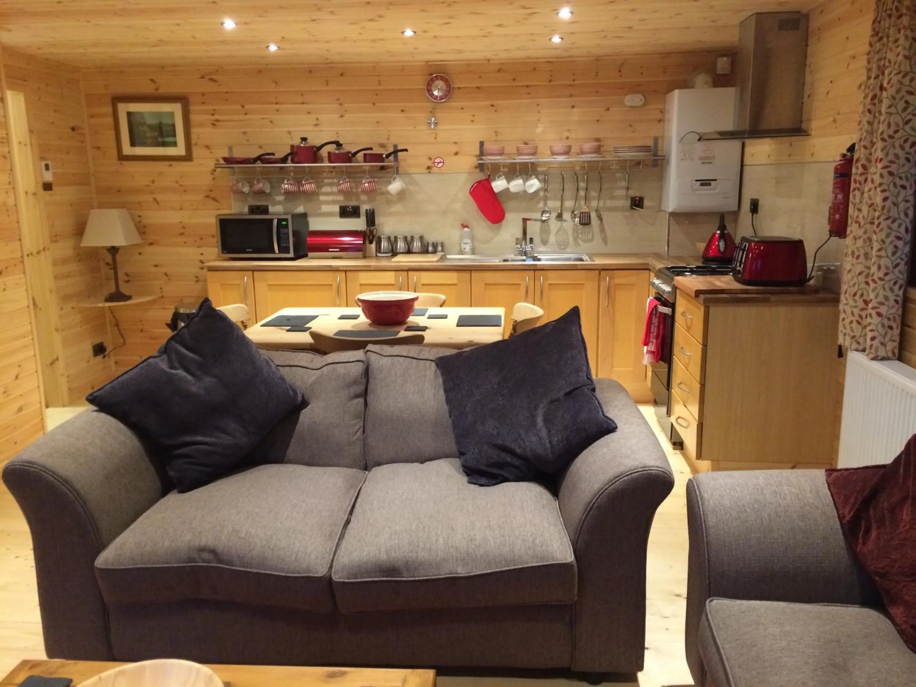Living room in Orme View Lodges