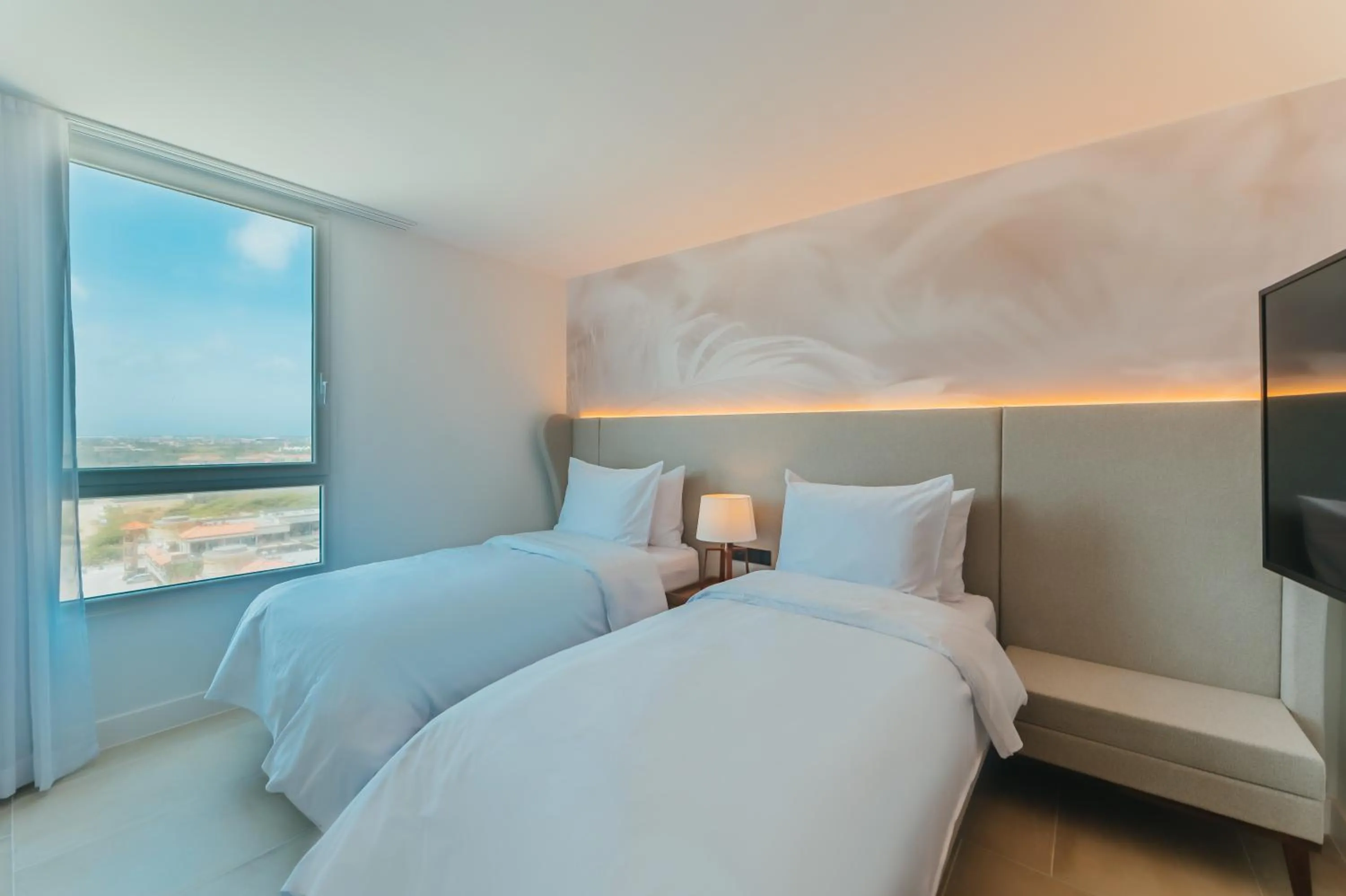 Bed in Radisson Blu Aruba