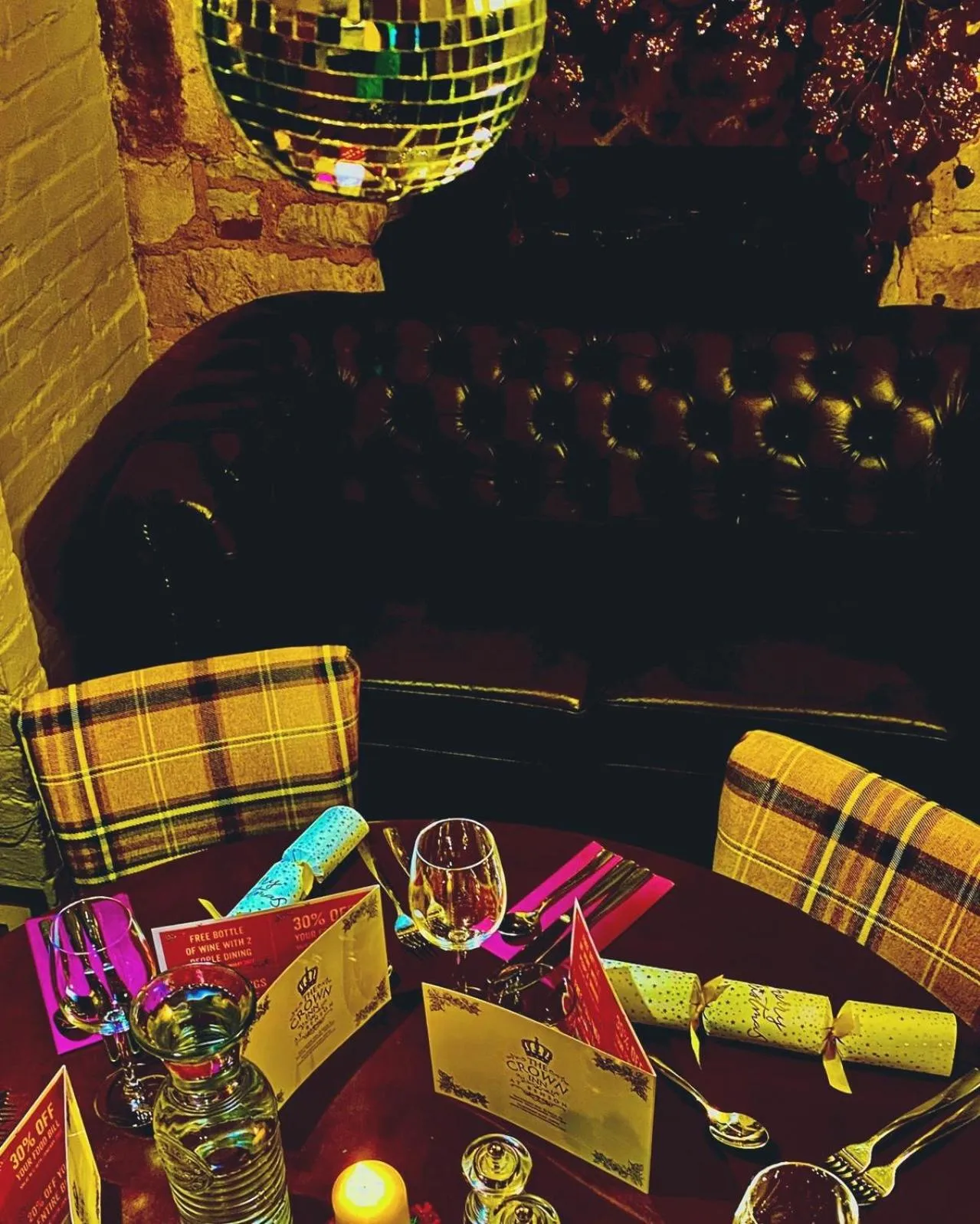 Dining area in The Crown Inn at Benson