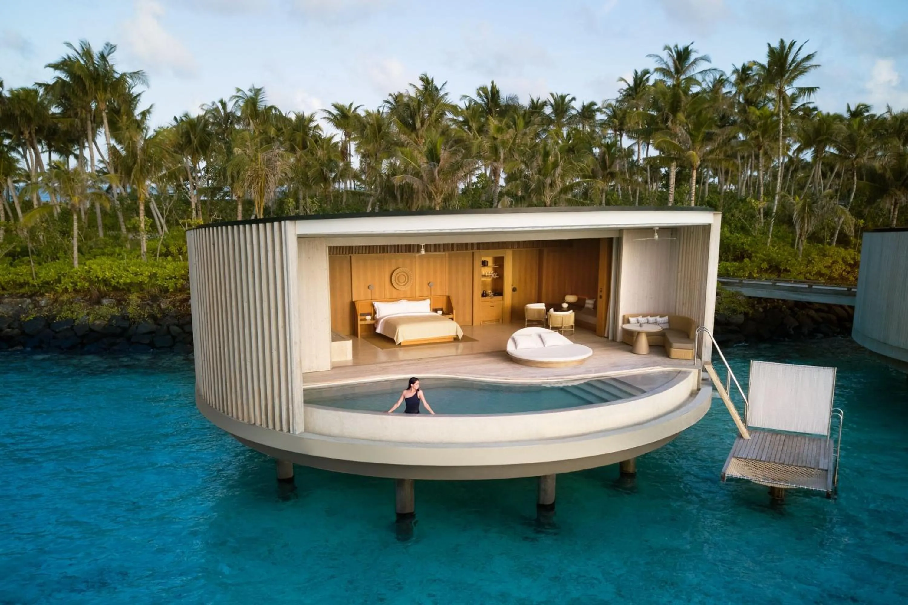 Swimming pool in The Ritz-Carlton Maldives, Fari Islands