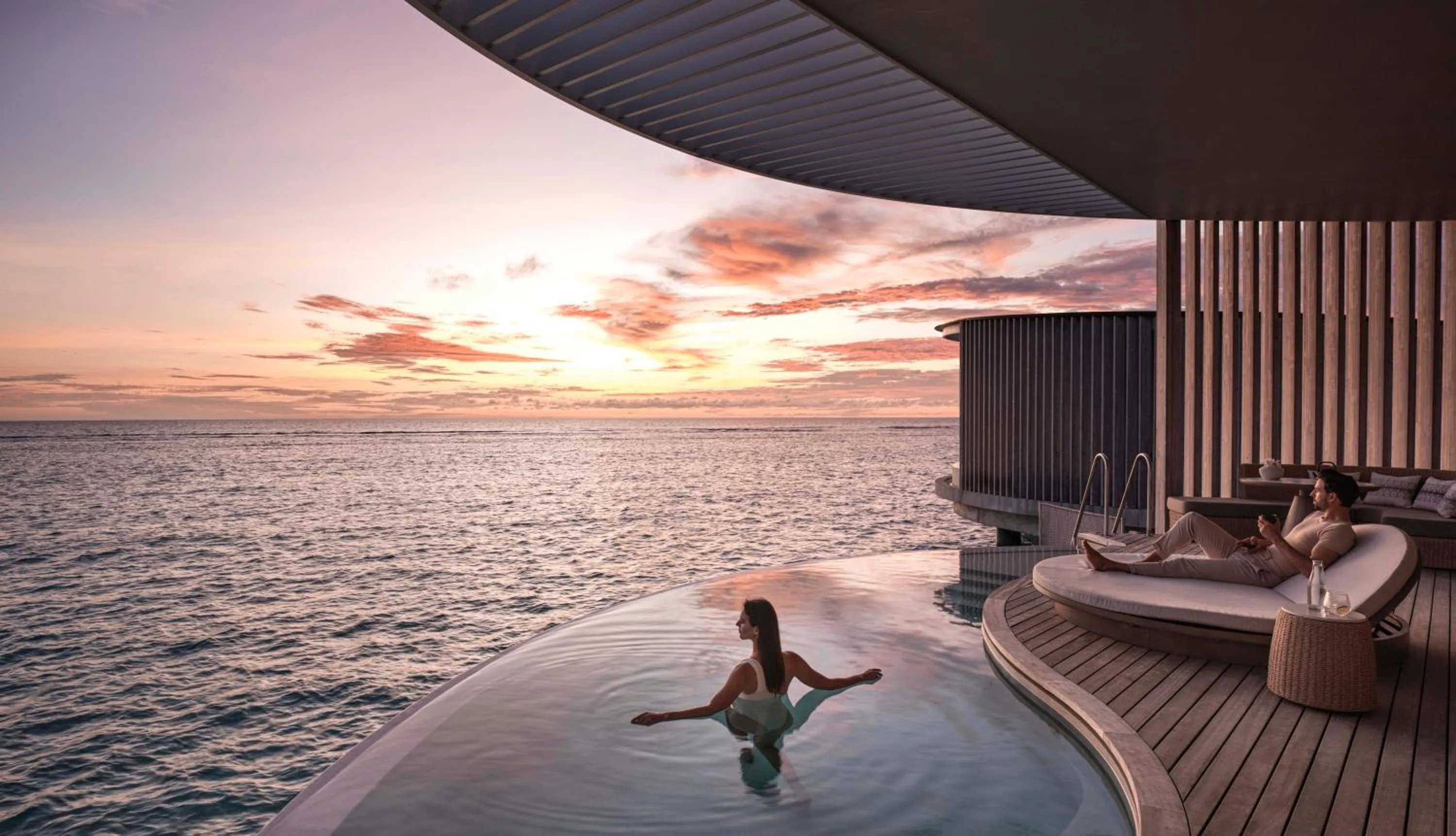 Pool view in The Ritz-Carlton Maldives, Fari Islands