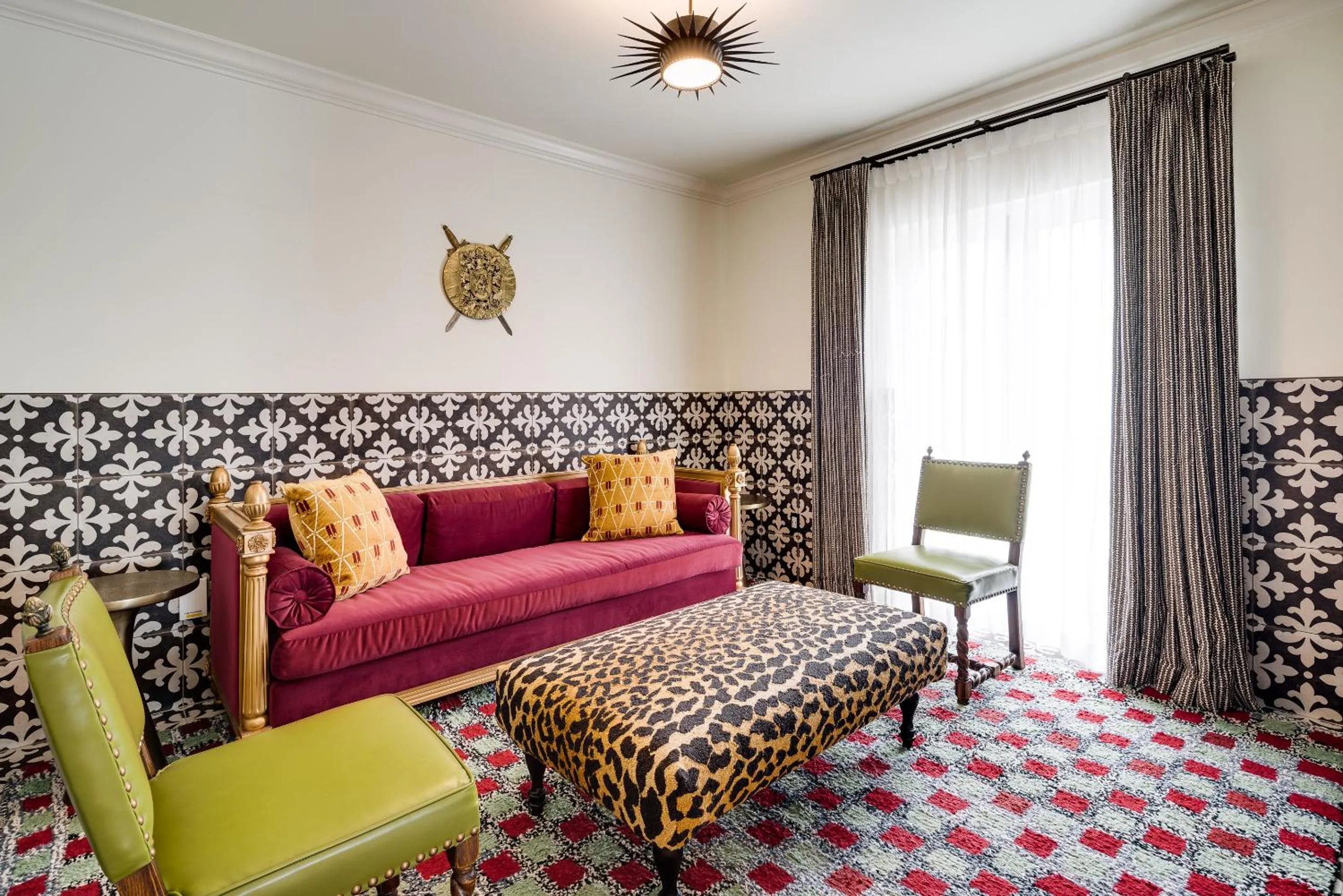 Living room, Bed in Esme Miami Beach