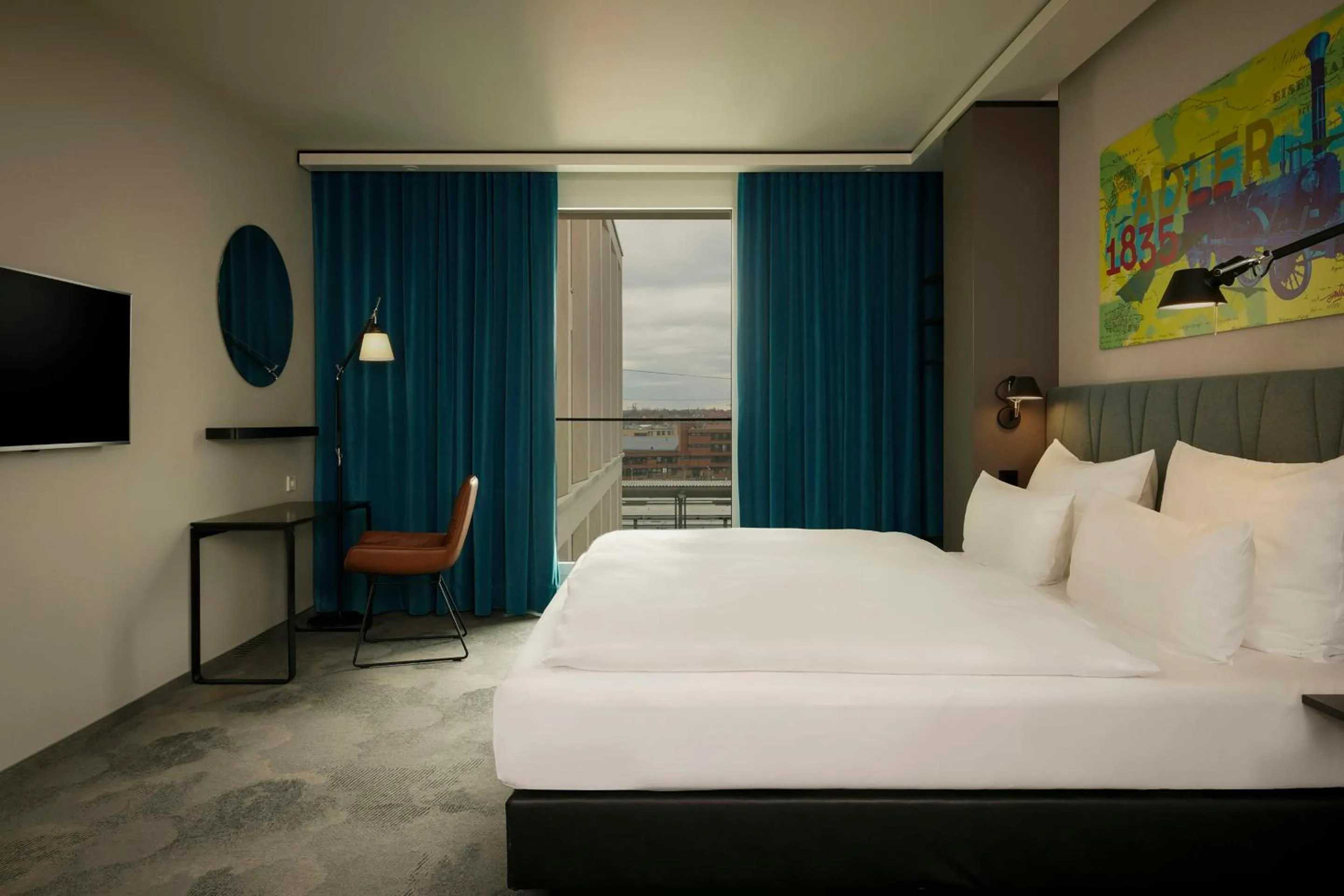 Photo of the whole room, Bed in The Cloud One Nürnberg, by the Motel One Group