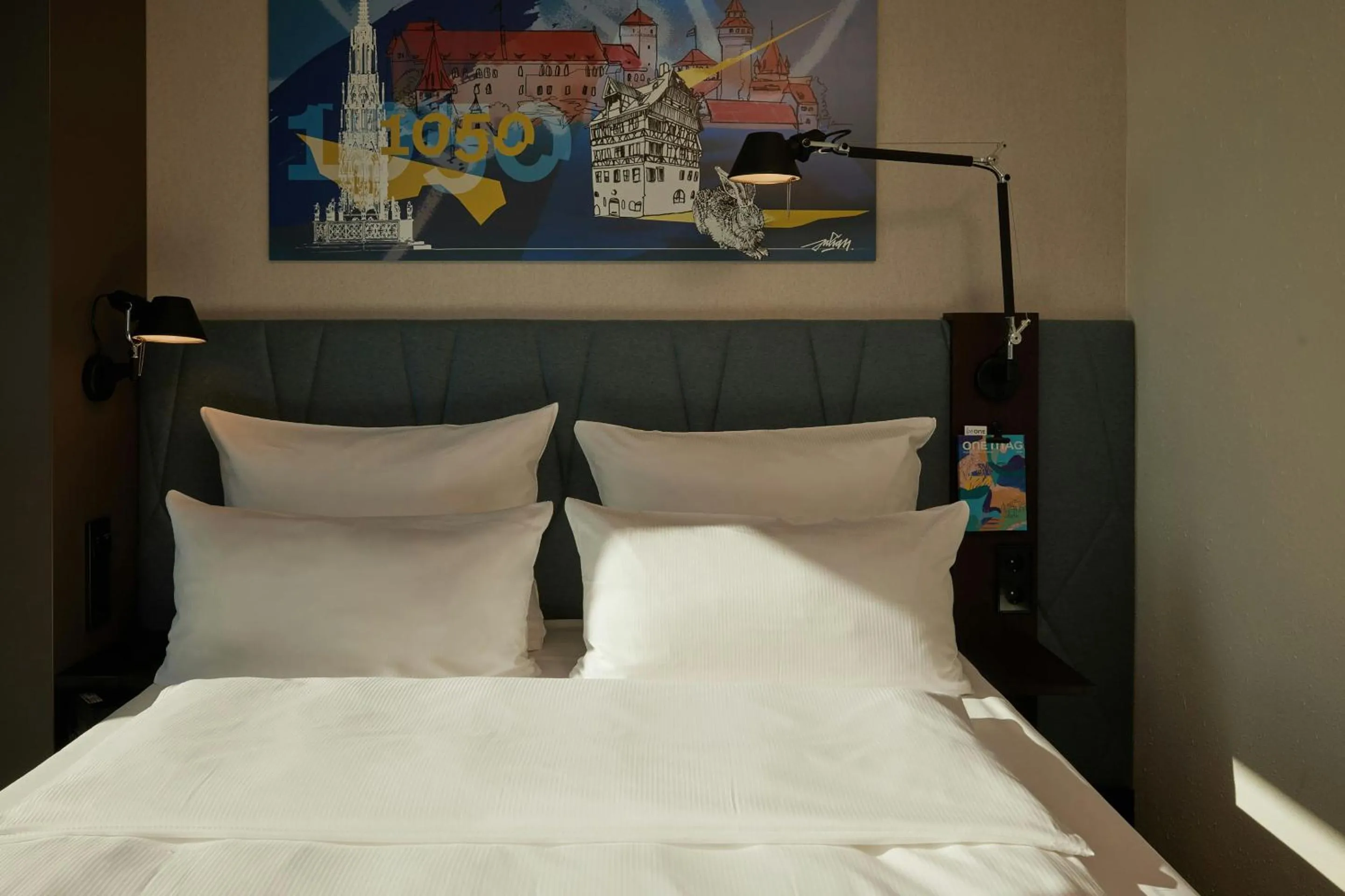 Photo of the whole room, Bed in The Cloud One Nürnberg, by the Motel One Group