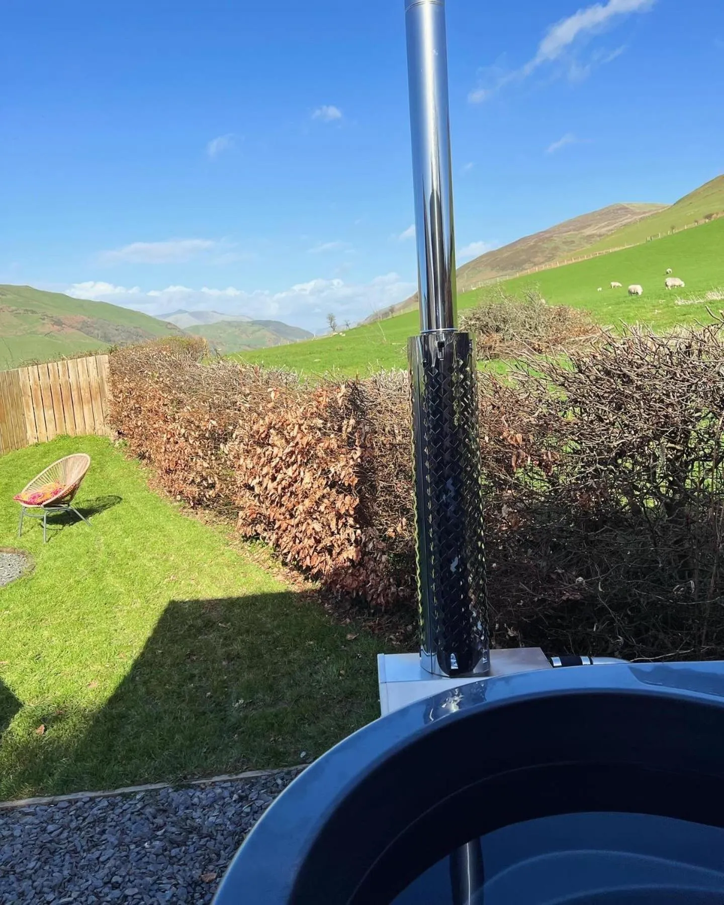 Hot Tub in Snowdonia Hideaway