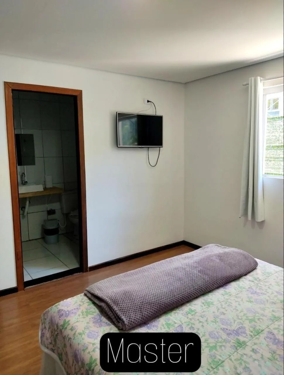 TV and multimedia, Bed in ANC BOSQUE - 4min do Parque Capivari