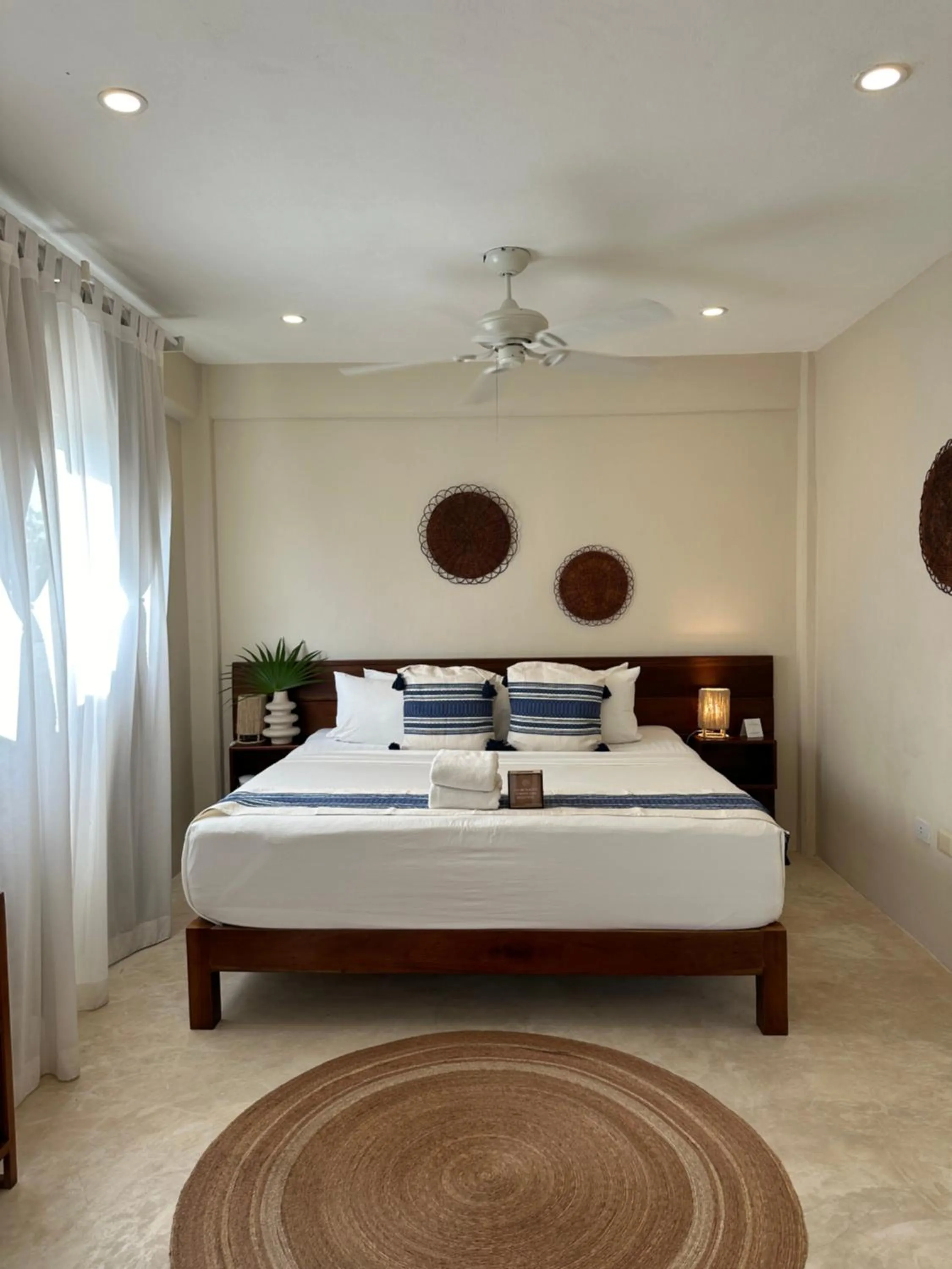 Bed in Noah Beach Hotel & Suites