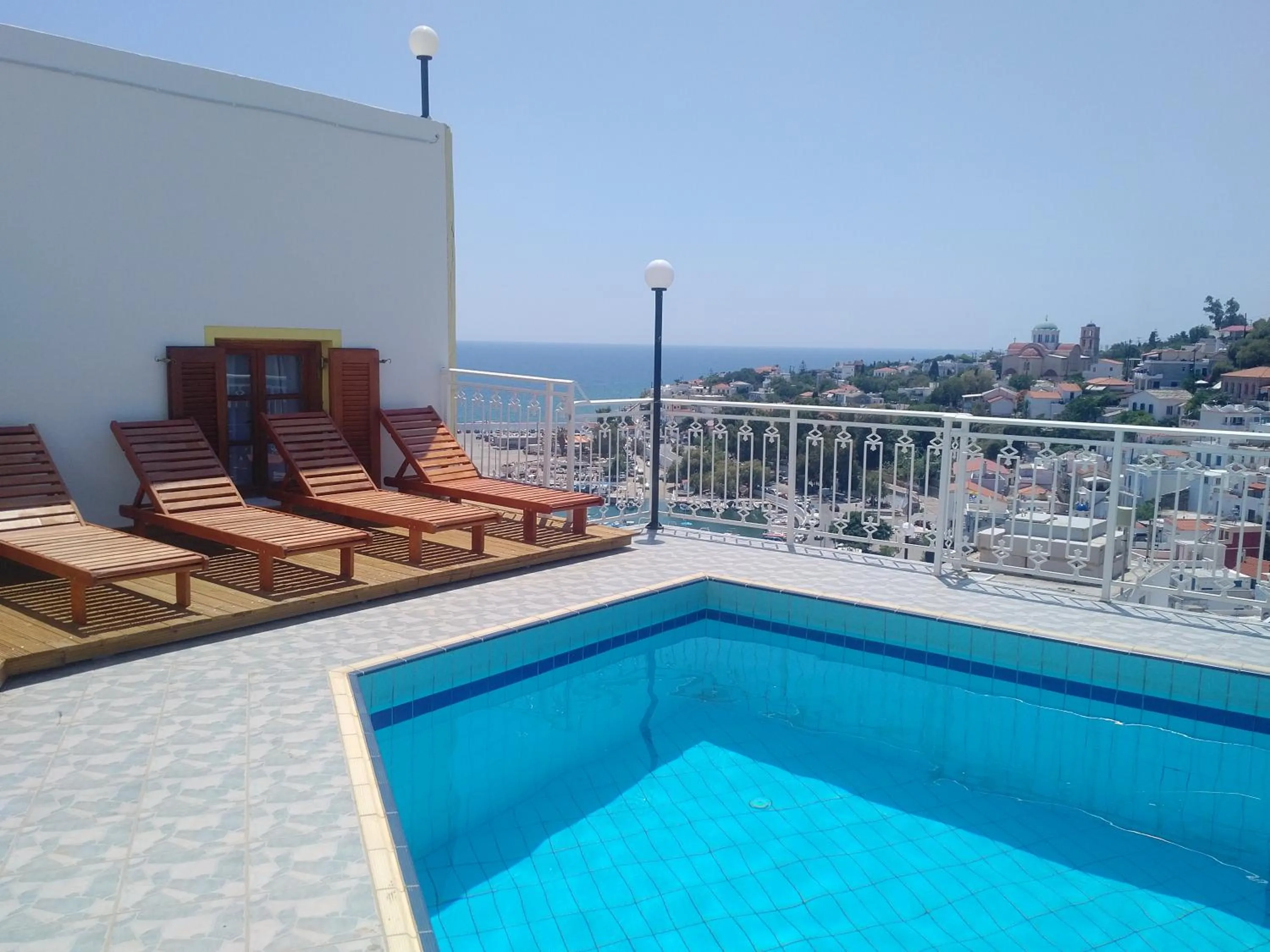Pool view in Κastro Ηotel