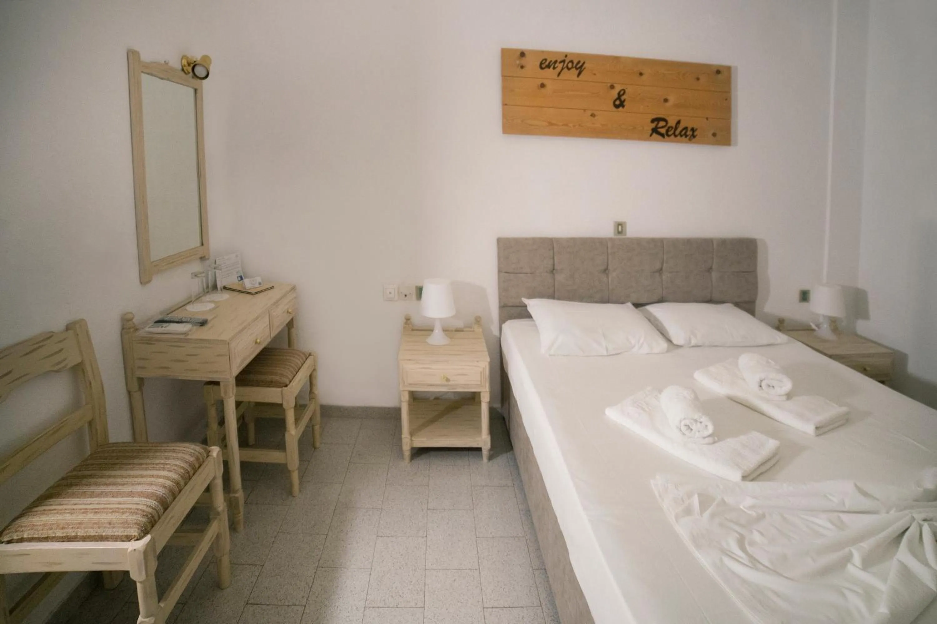 Bed in Κastro Ηotel