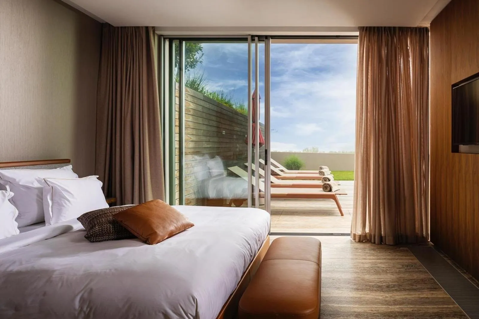 Patio, Bed in Vaya Beach Resort