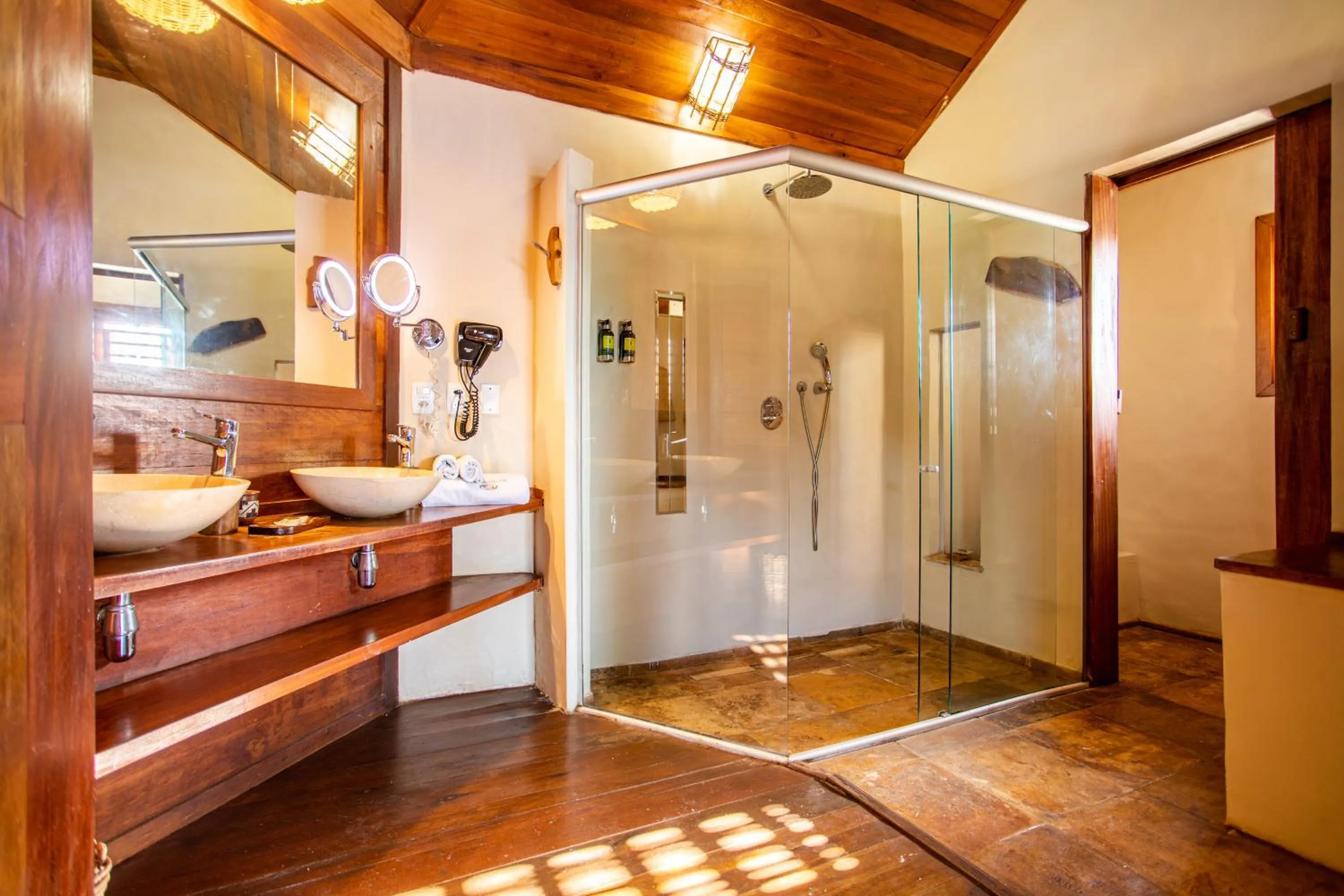 Shower in Hurricane Jeri