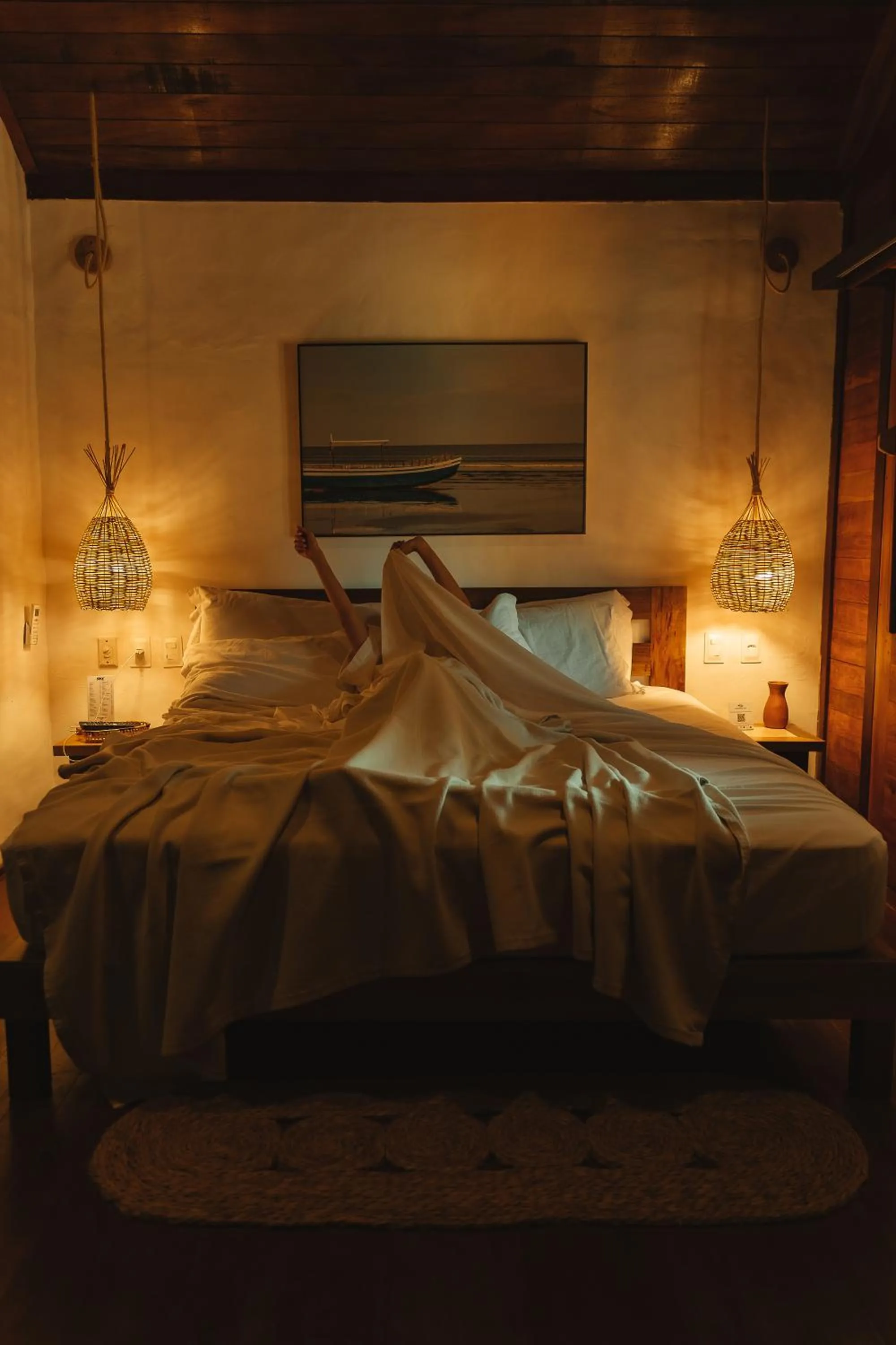 Bed in Hurricane Jeri