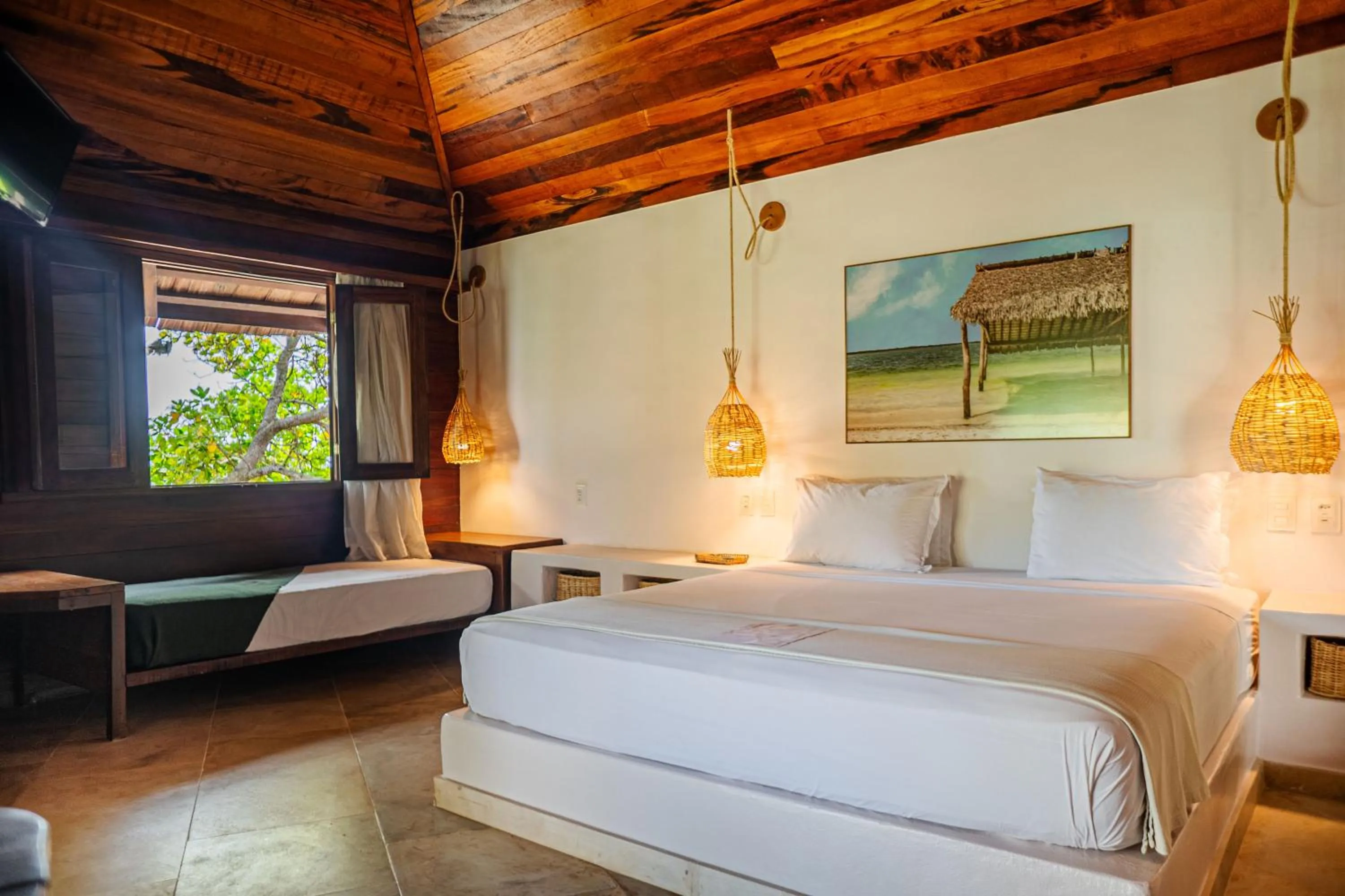 Bed in Hurricane Jeri