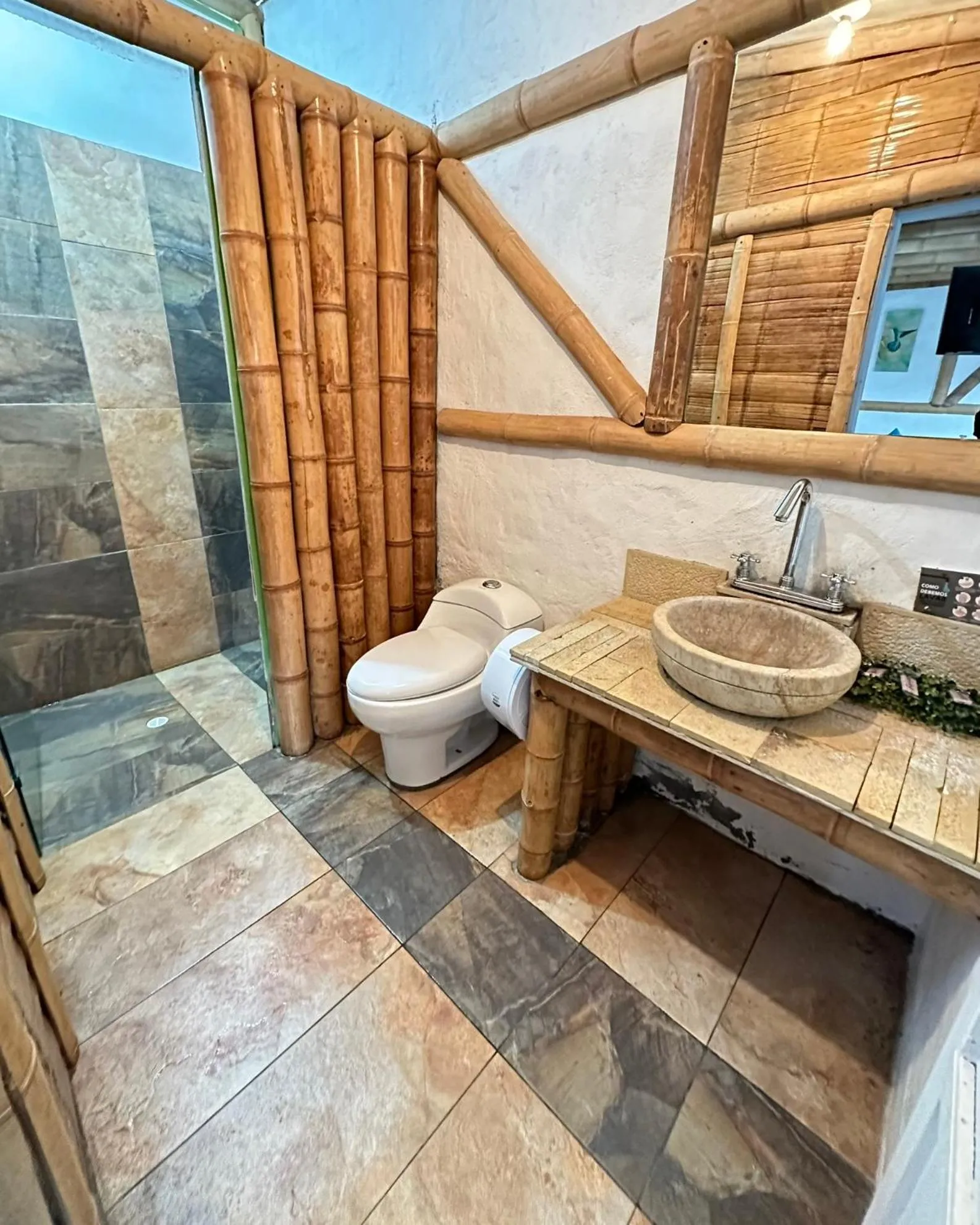 Bathroom in Eco Hotel Terrabella