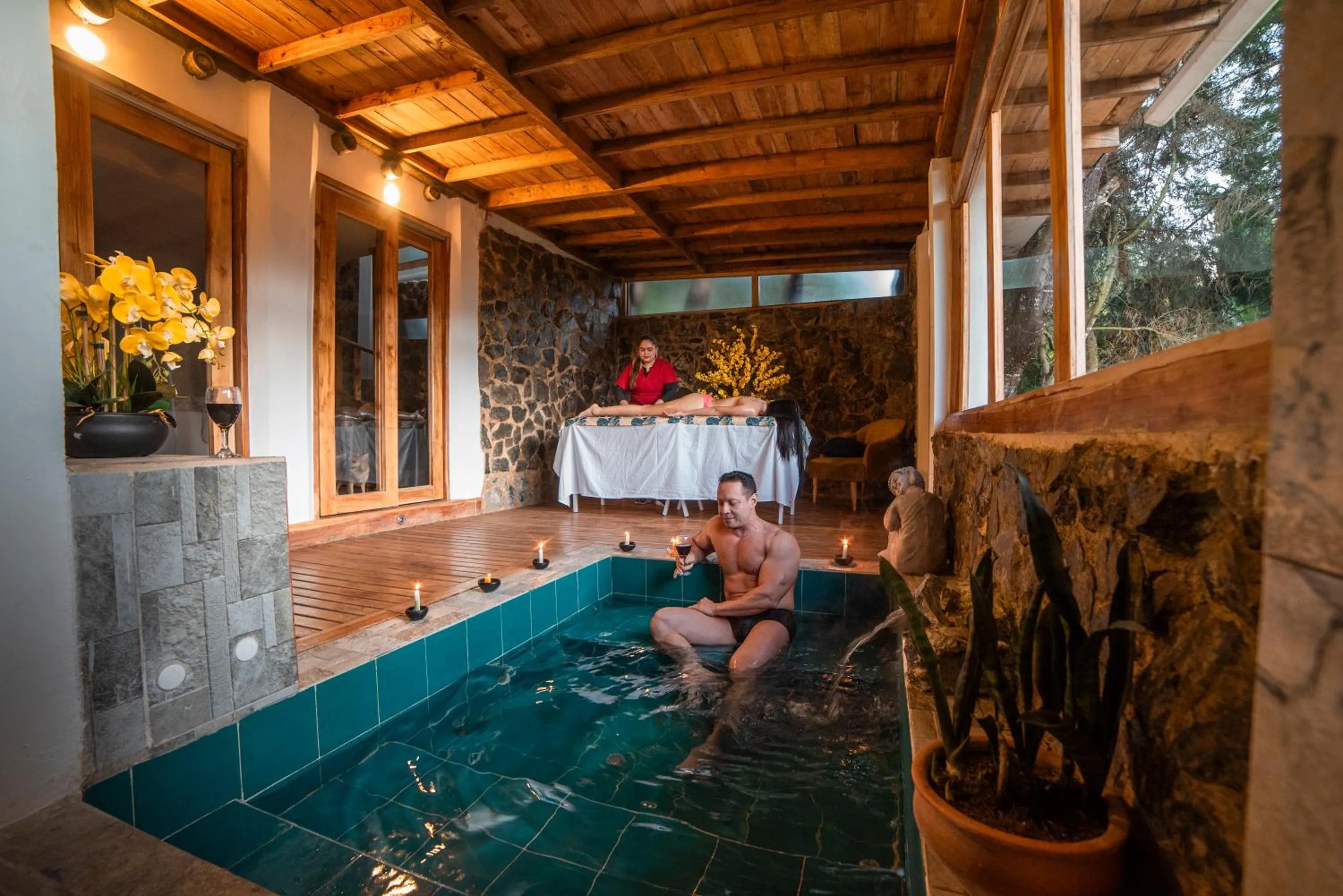 Pool view in Eco Hotel Terrabella