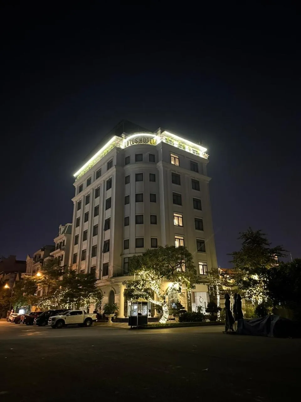 Property building in Lotus Hotel & Apartment