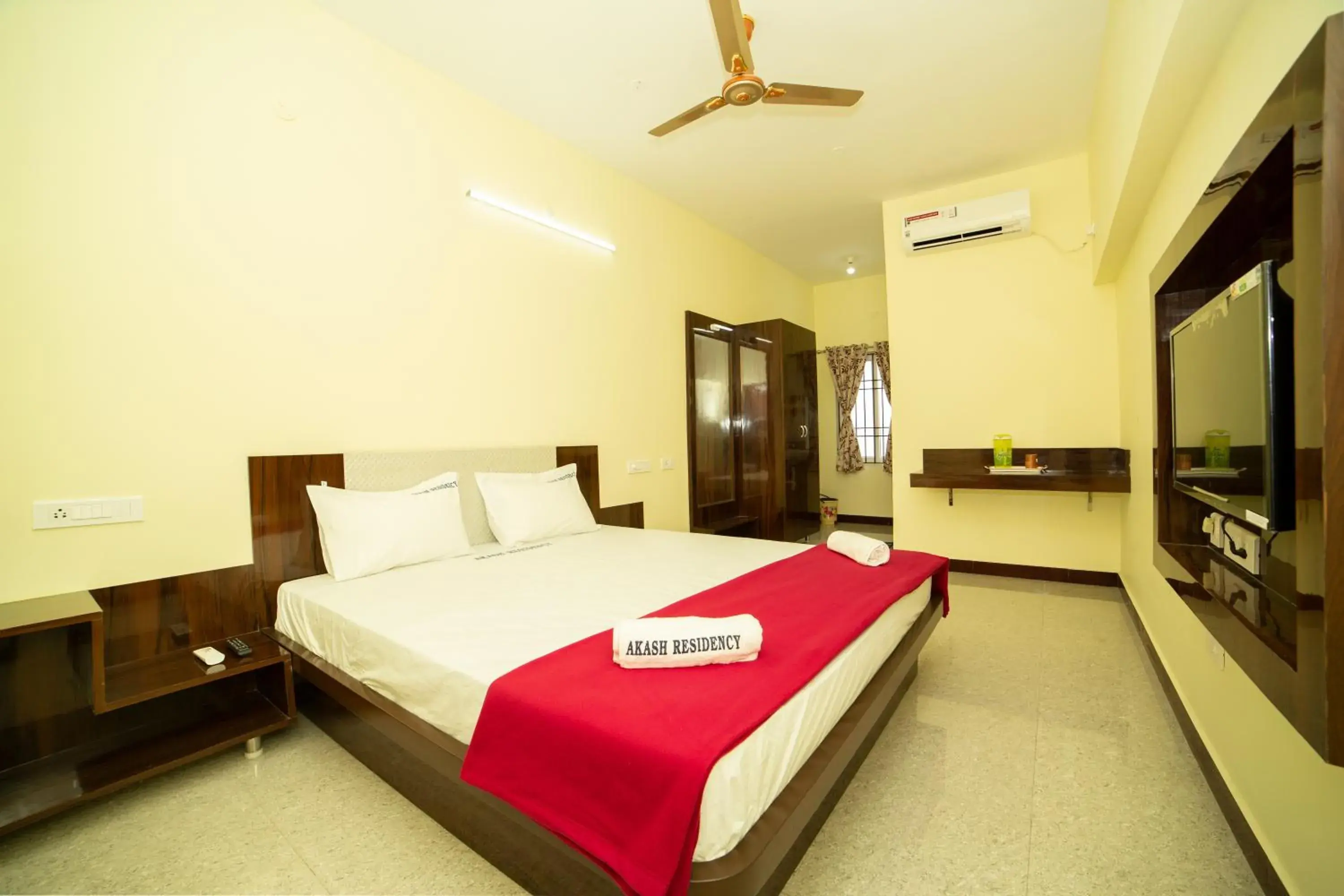 View (from property/room), Bed in Akash Residency View (from property/room), Bed in Akash Residency