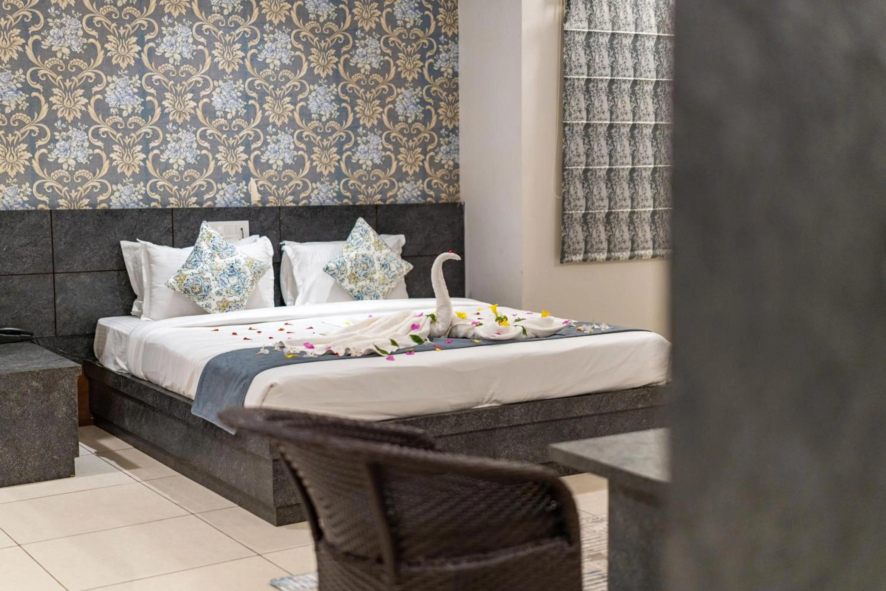 Bed in Vesta Avtar Resort Pushkar