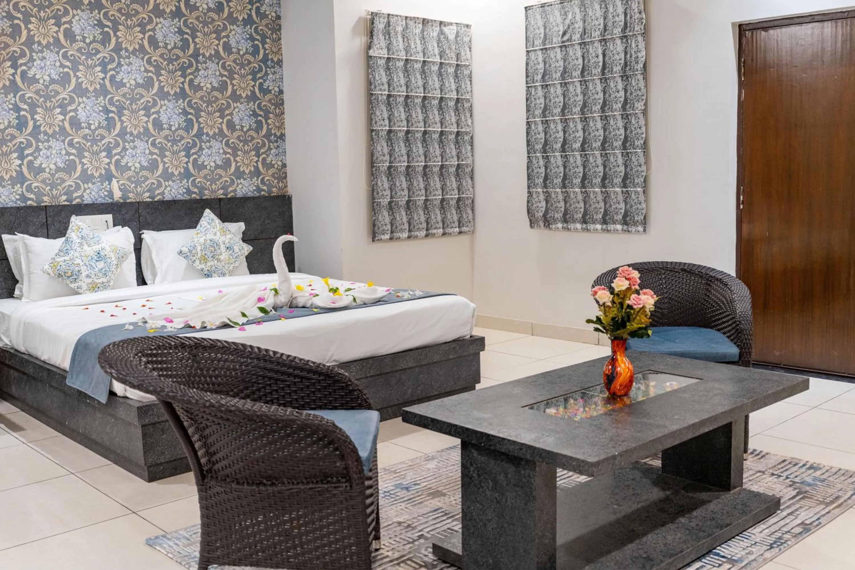 Bed in Vesta Avtar Resort Pushkar