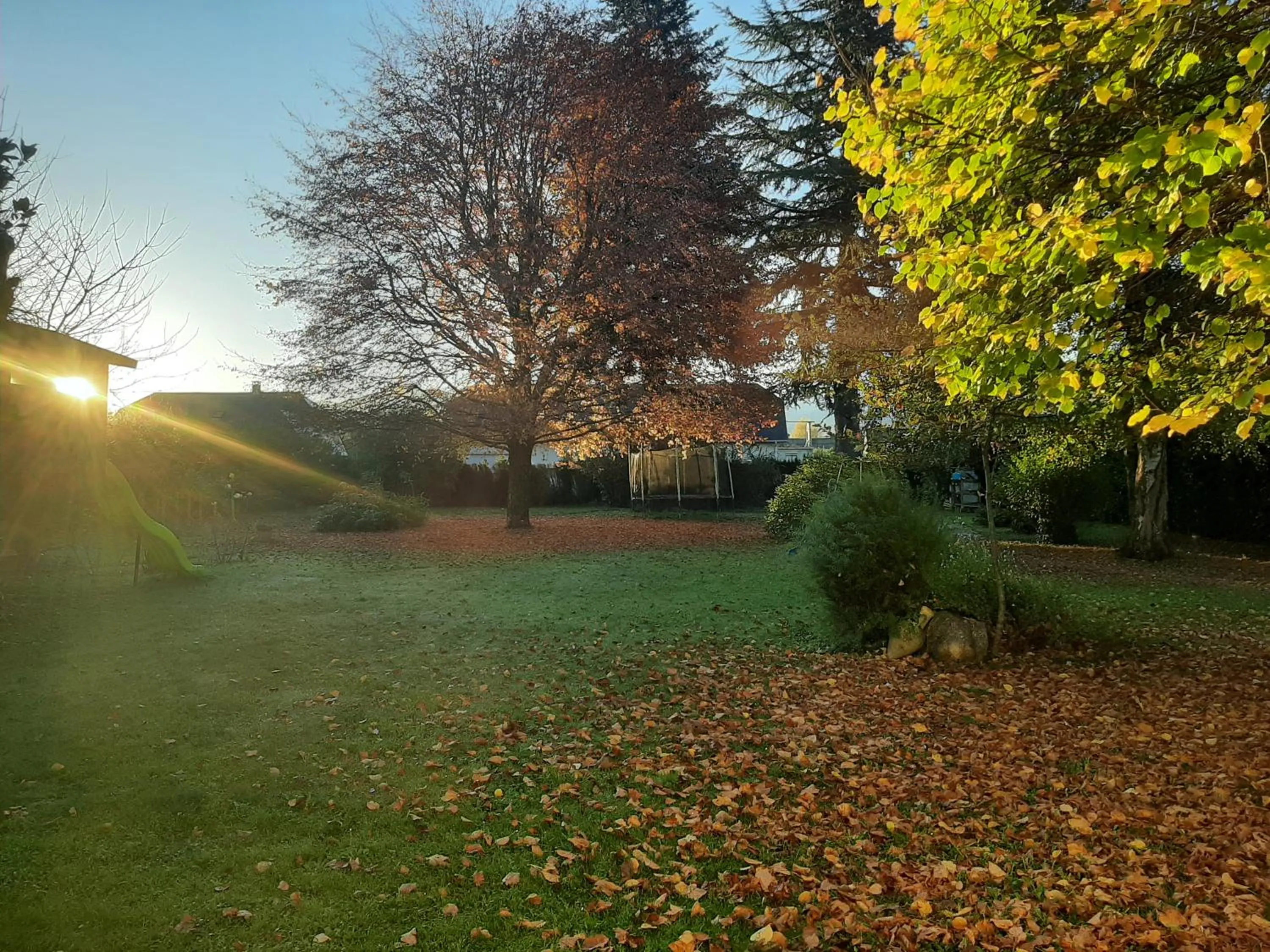 Garden view in Chambre Candésie