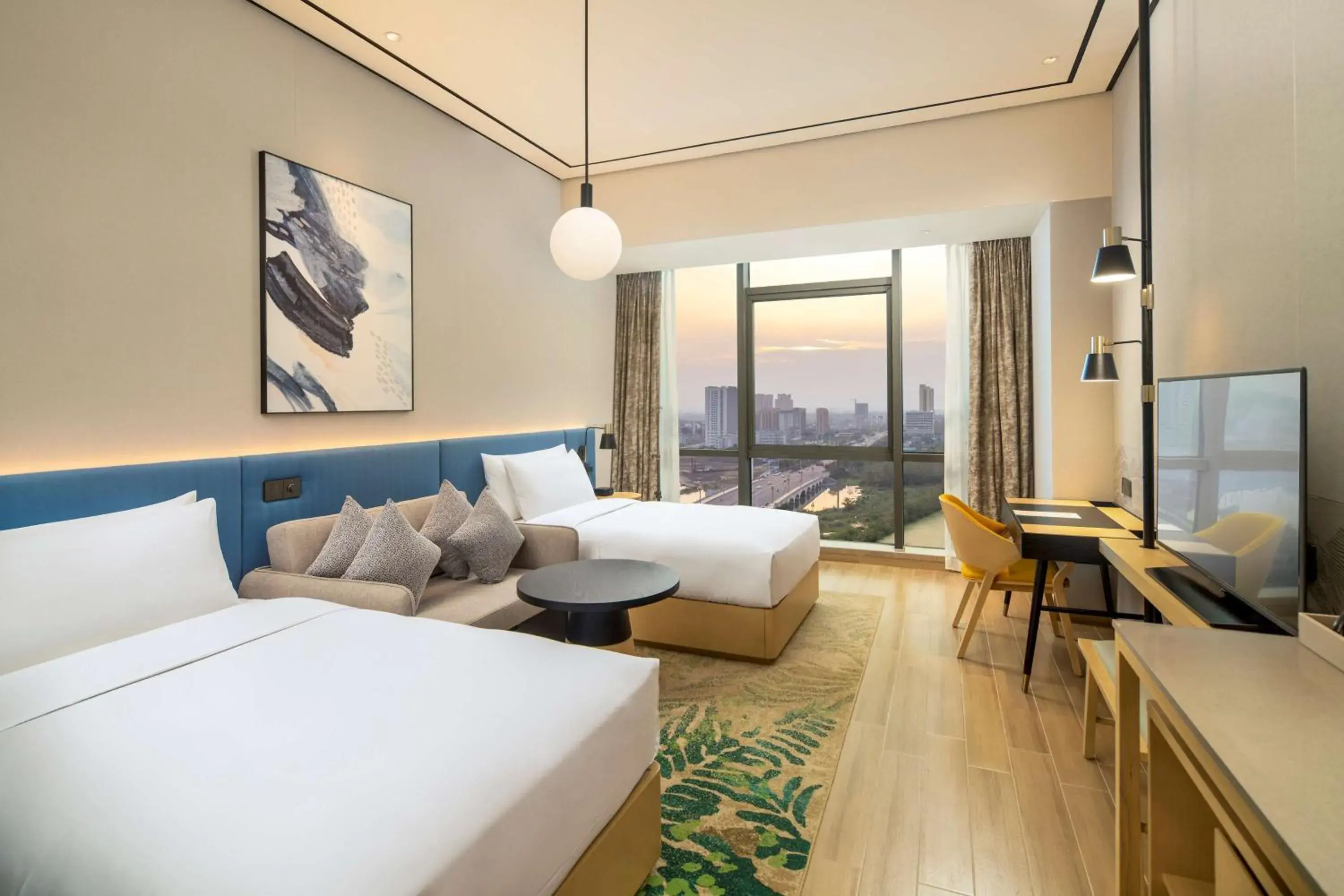 Bed in Hilton Garden Inn Changde Dingcheng Bed in Hilton Garden Inn Changde Dingcheng