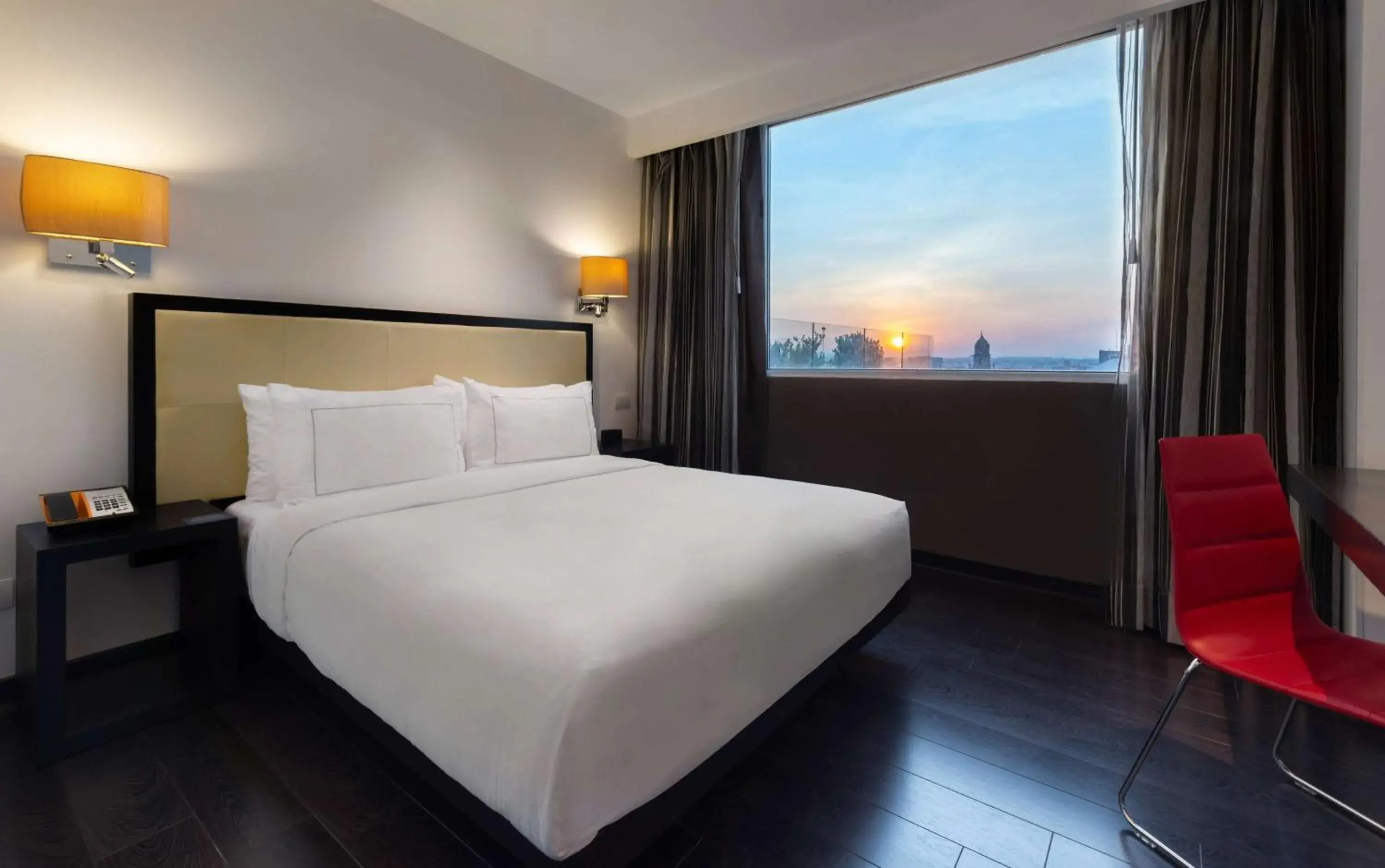 View (from property/room), Bed in Hilton DoubleTree Guadalajara Centro Historico View (from property/room), Bed in Hilton DoubleTree Guadalajara Centro Historico