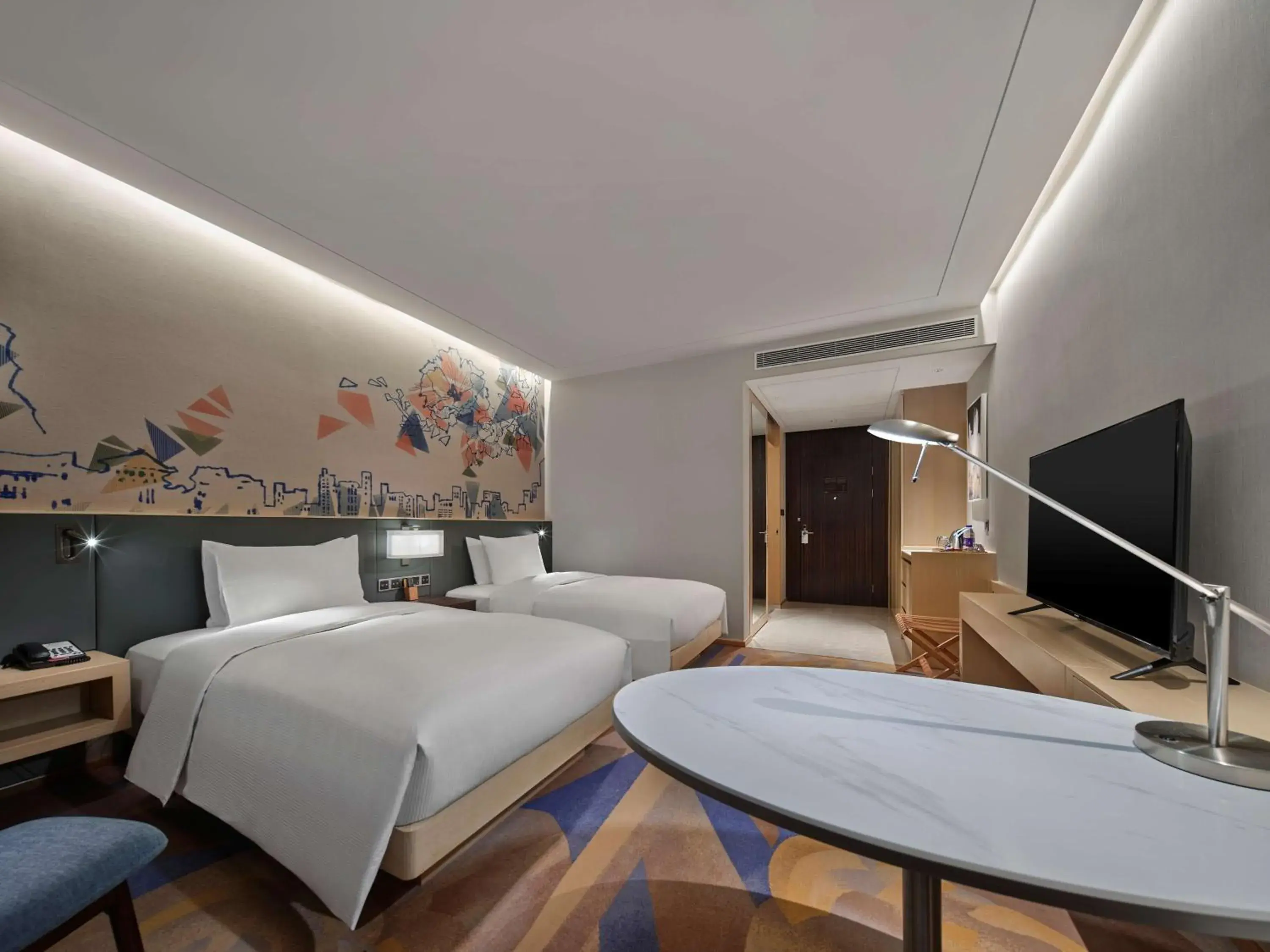 Bedroom, Bed in Hilton Garden Inn Heze Bedroom, Bed in Hilton Garden Inn Heze