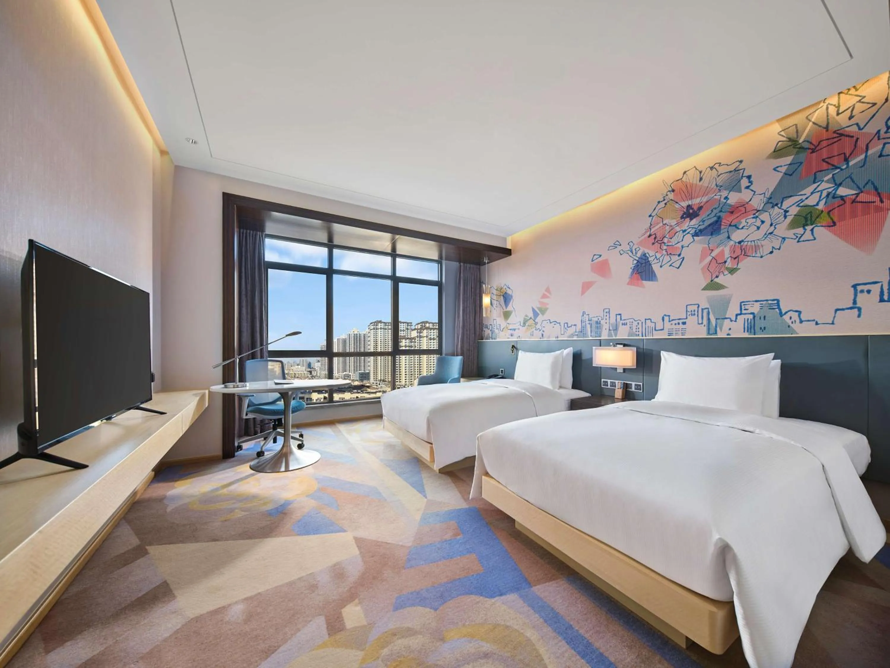 Bedroom, Bed in Hilton Garden Inn Heze