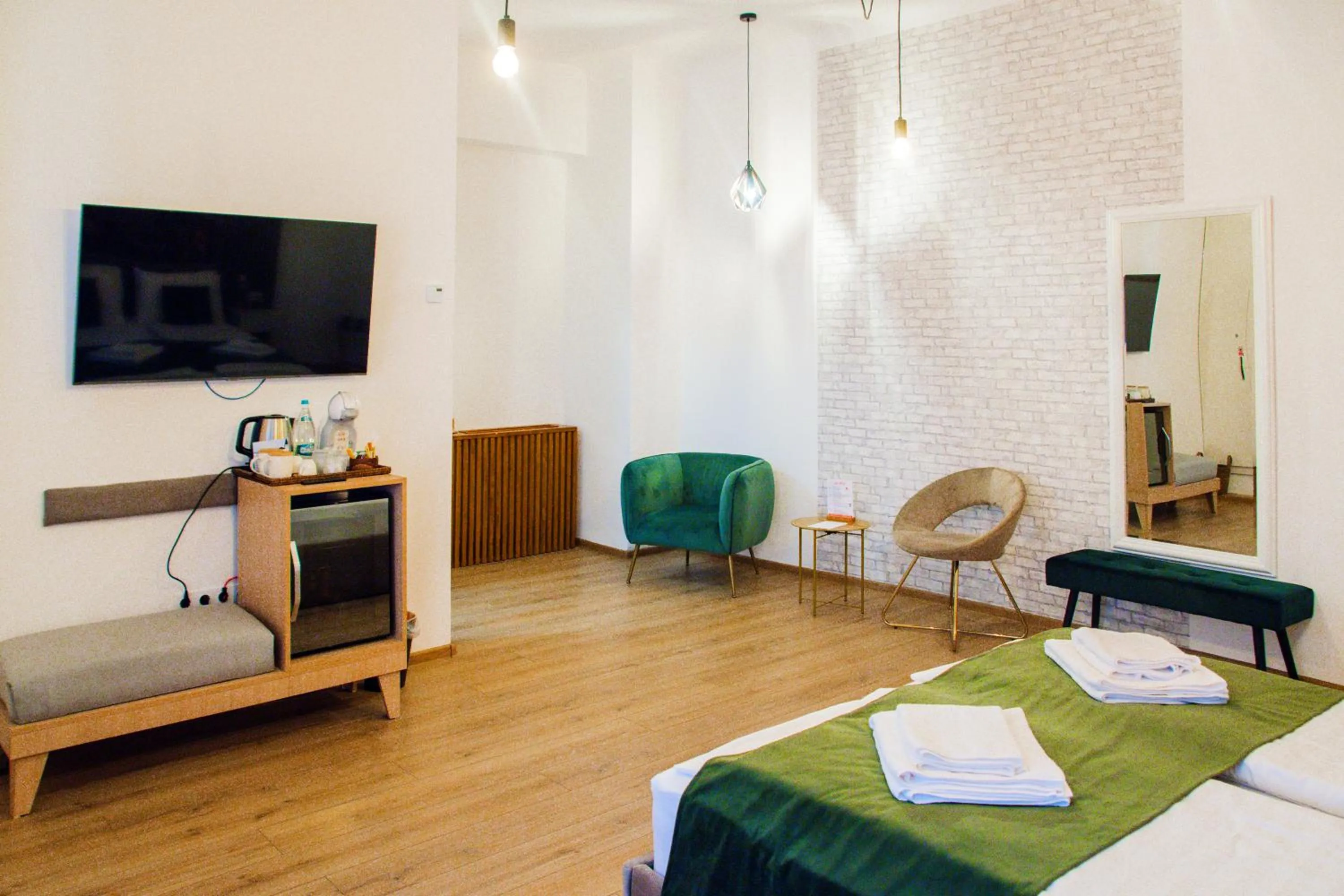 Bed in Althof Apartments