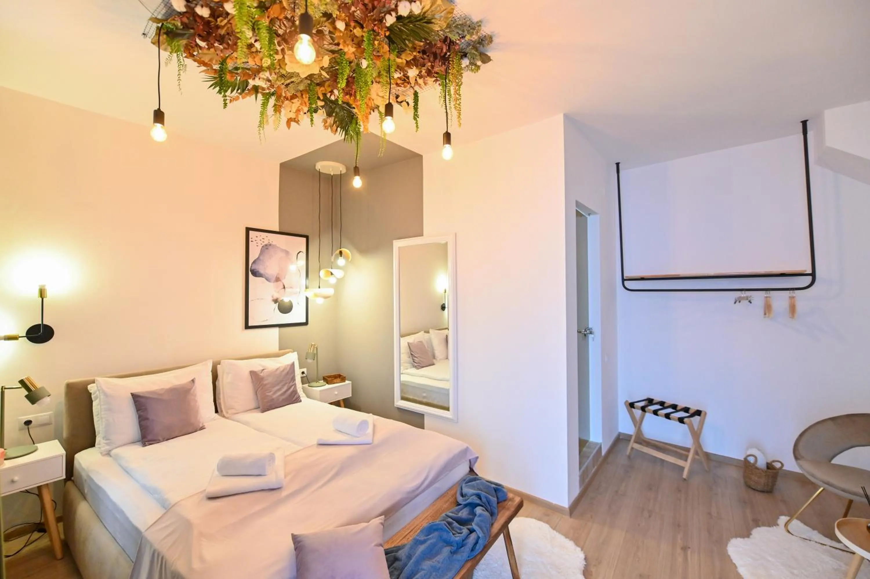 Bed in Althof Apartments