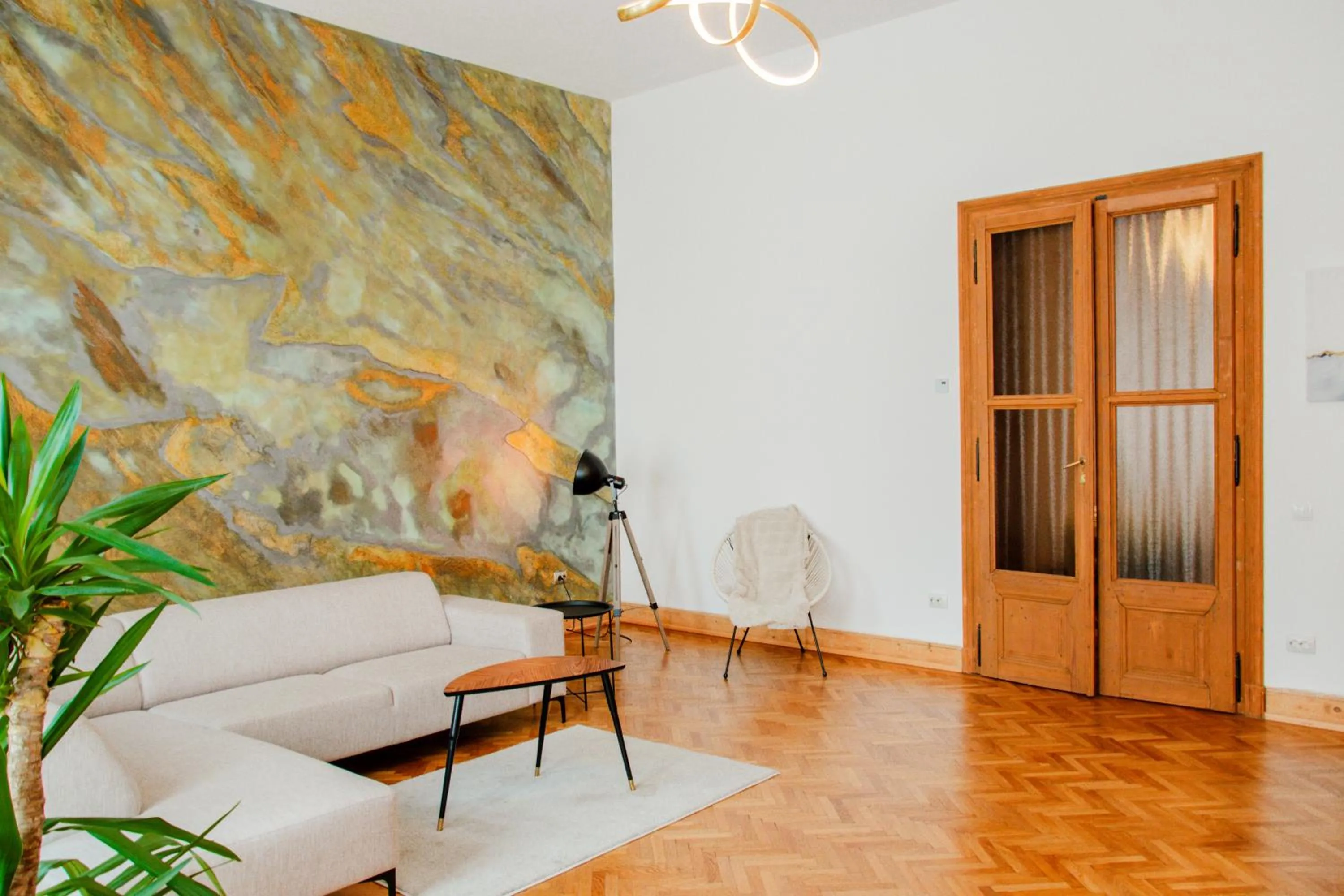 Living room in Althof Apartments