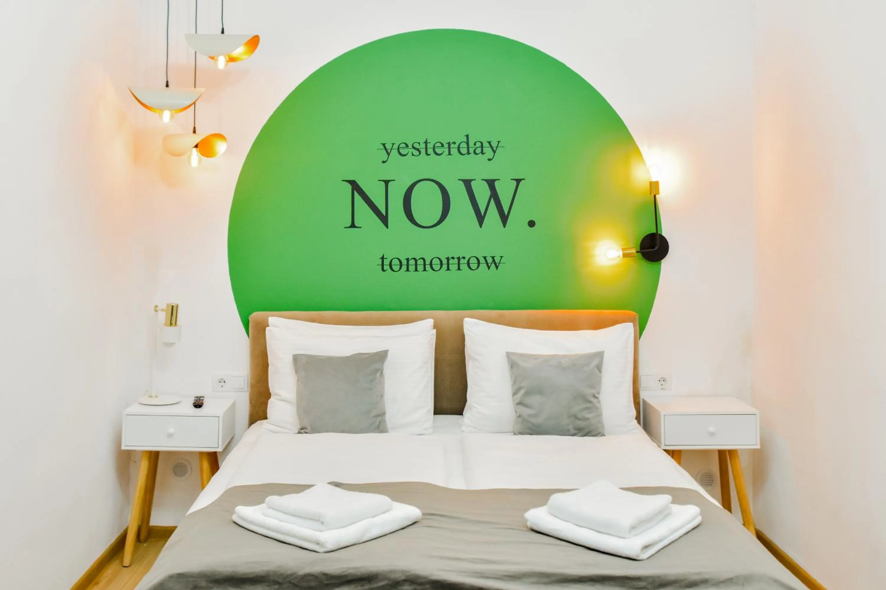 Bed in Althof Apartments