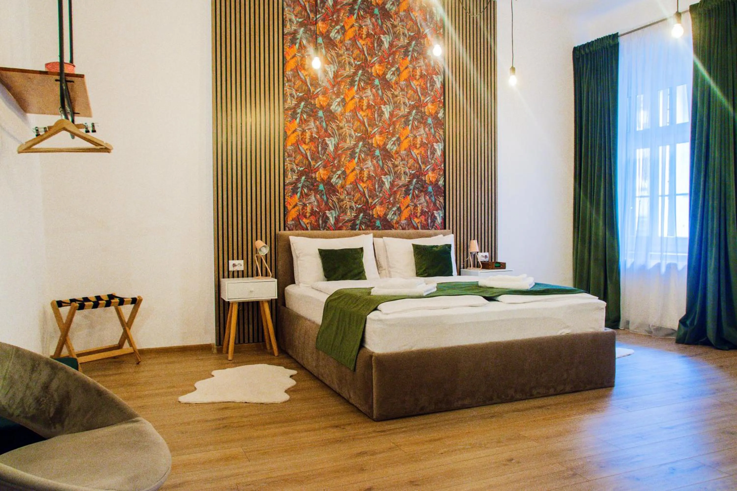 Bed in Althof Apartments