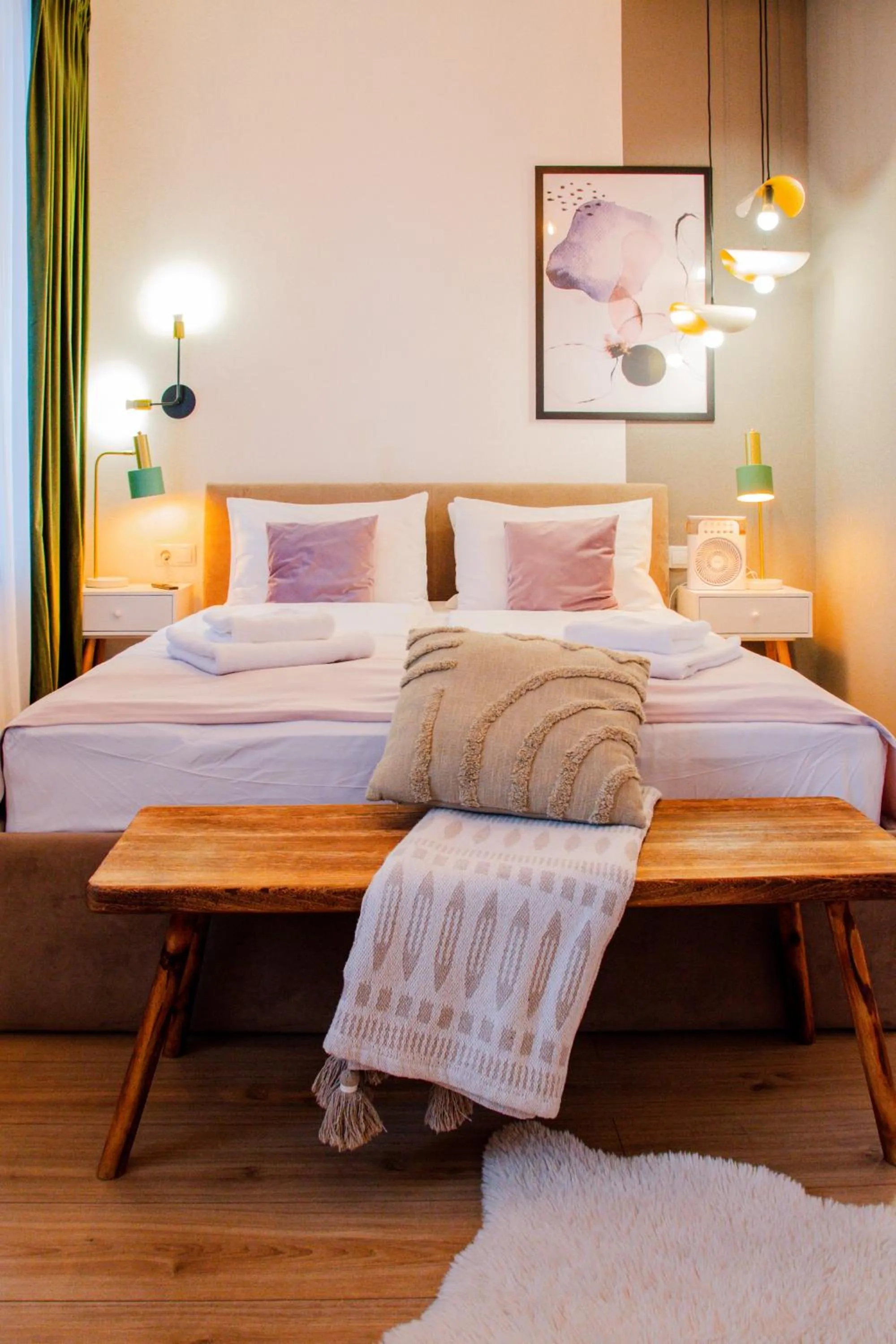 Bed in Althof Apartments