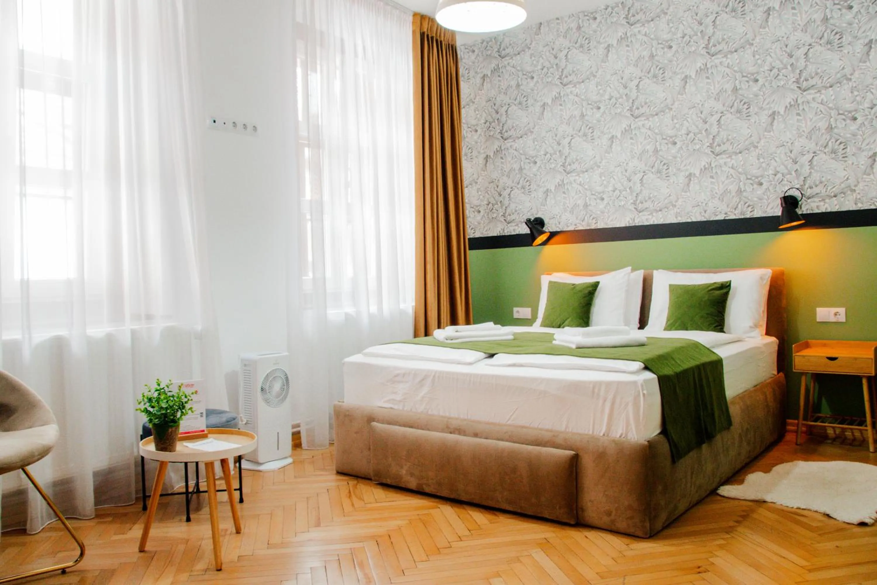 Bed in Althof Apartments