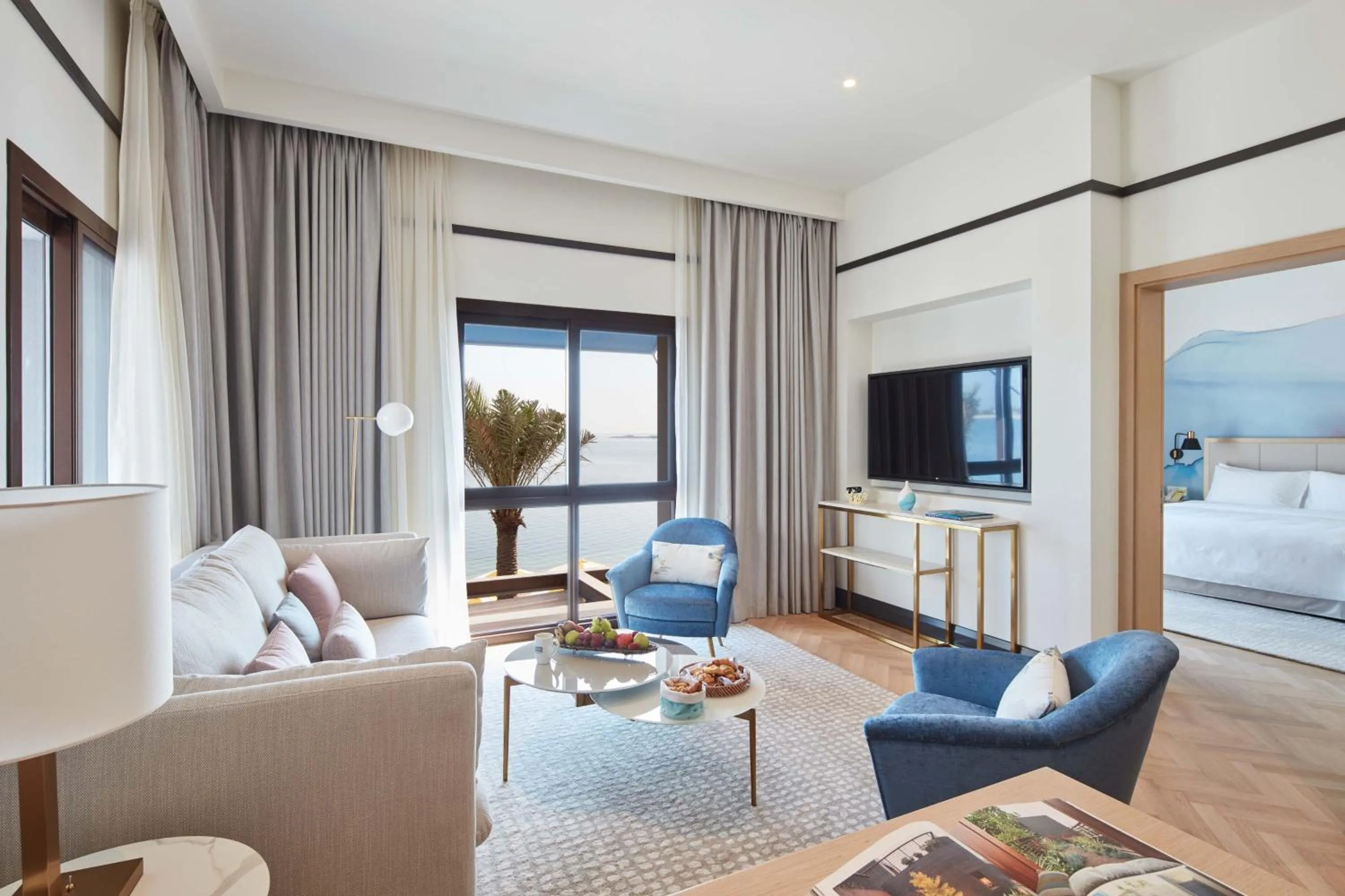 Living room, Bed in Vida Beach Resort Umm Al Quwain