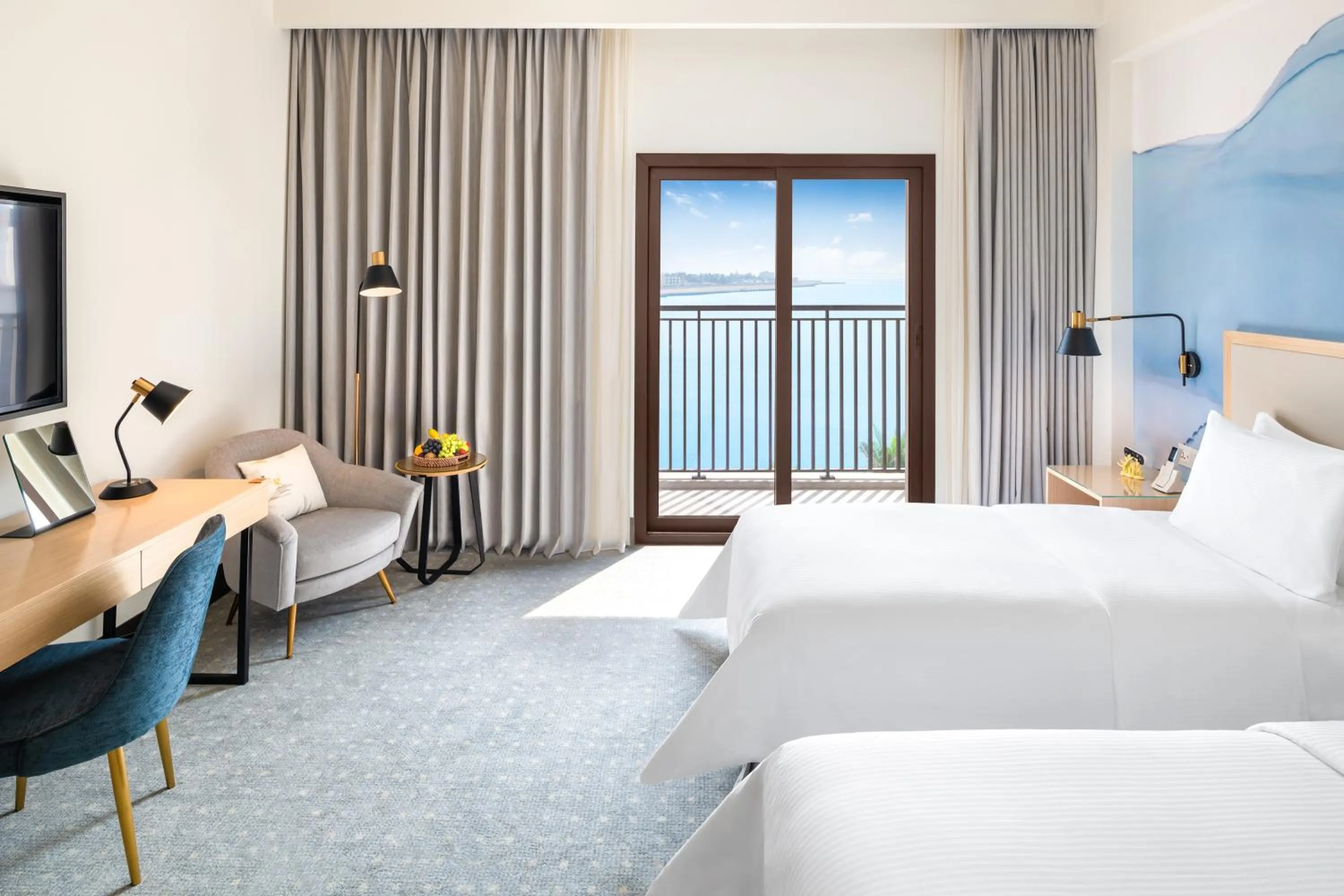 Sea view, Bed in Vida Beach Resort Umm Al Quwain