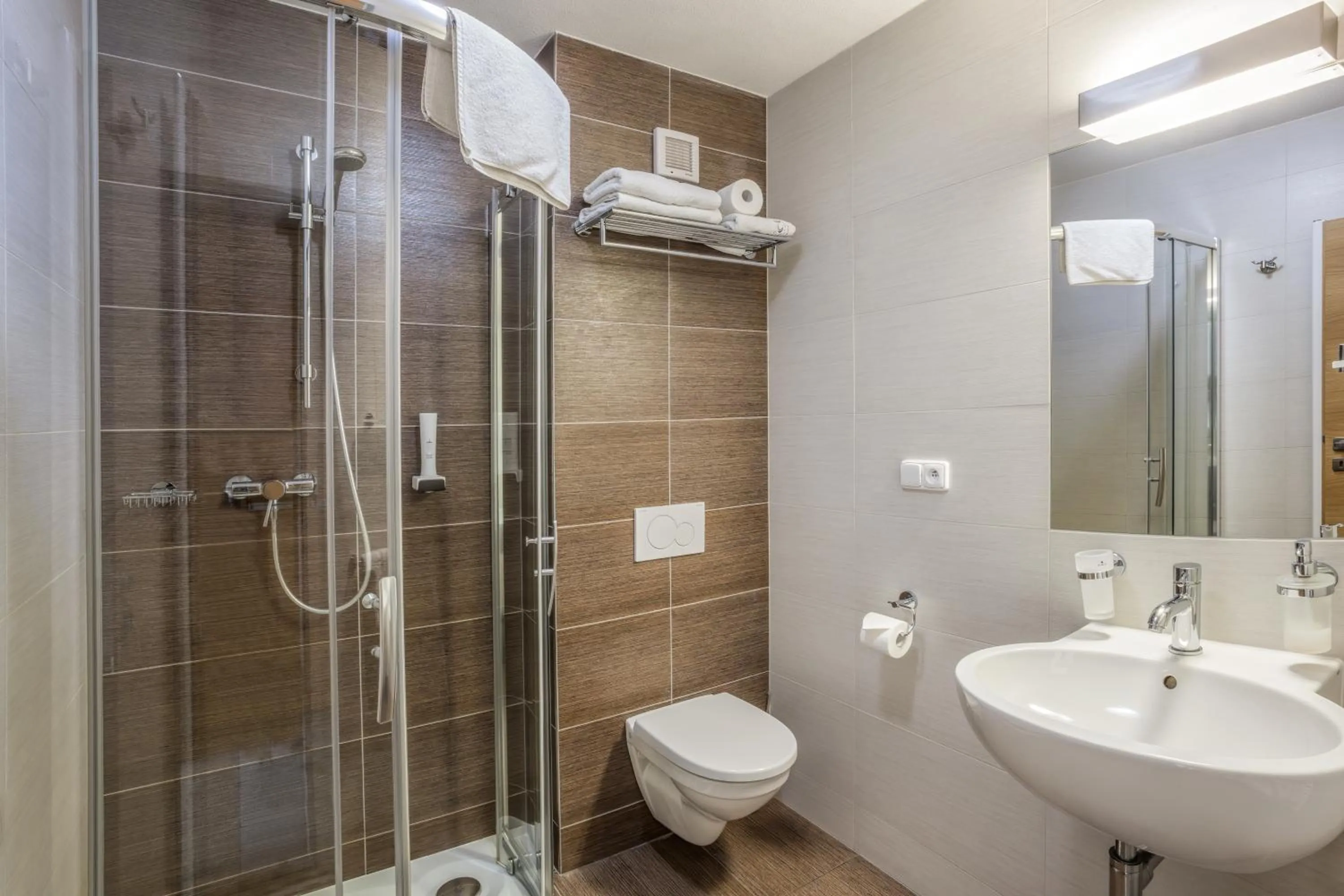 Shower in Hotel Lidový dům