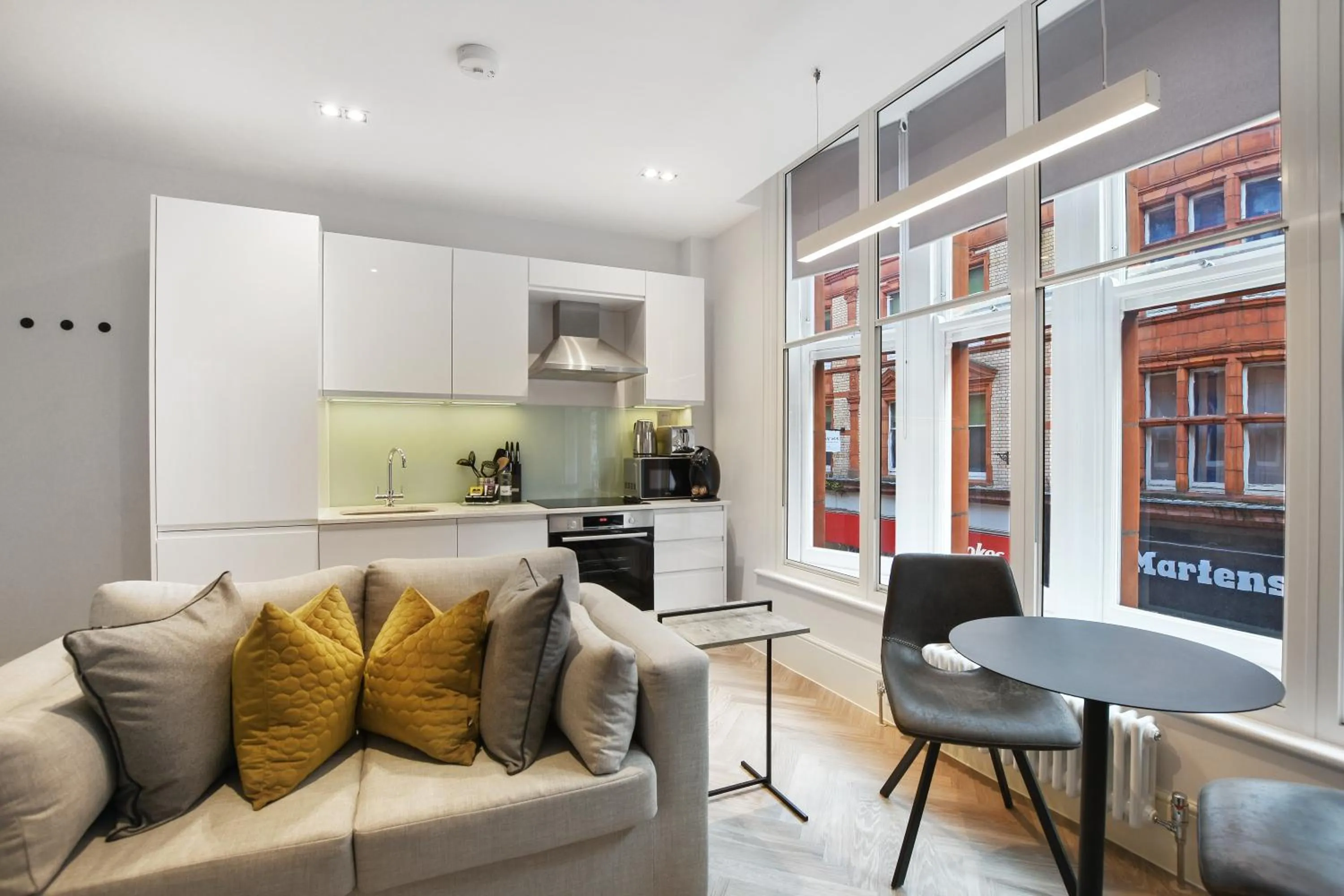 Dining area in Victoria House by Aeria Apartments
