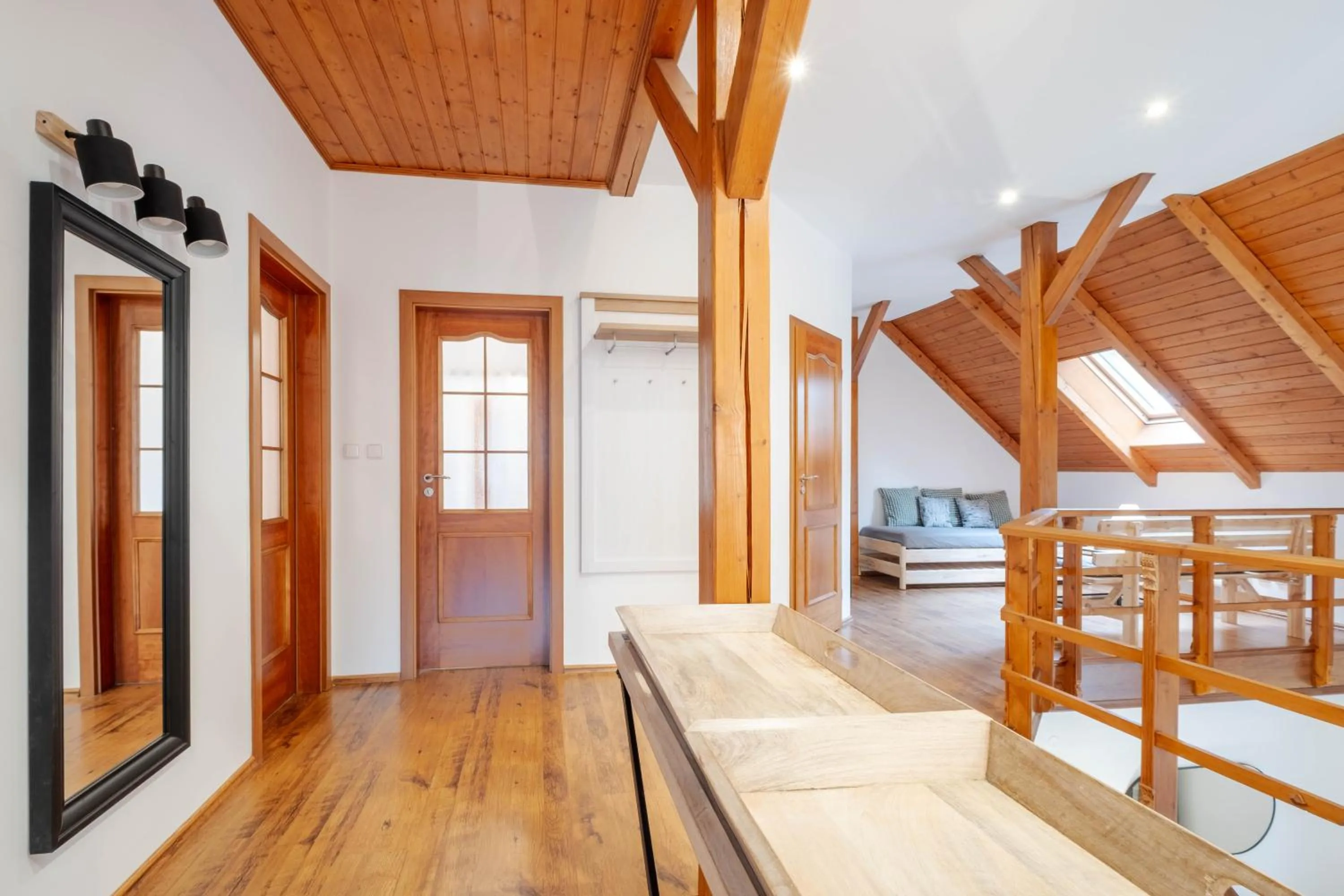 Communal lounge/ TV room, Bed in Hotel Hvezda